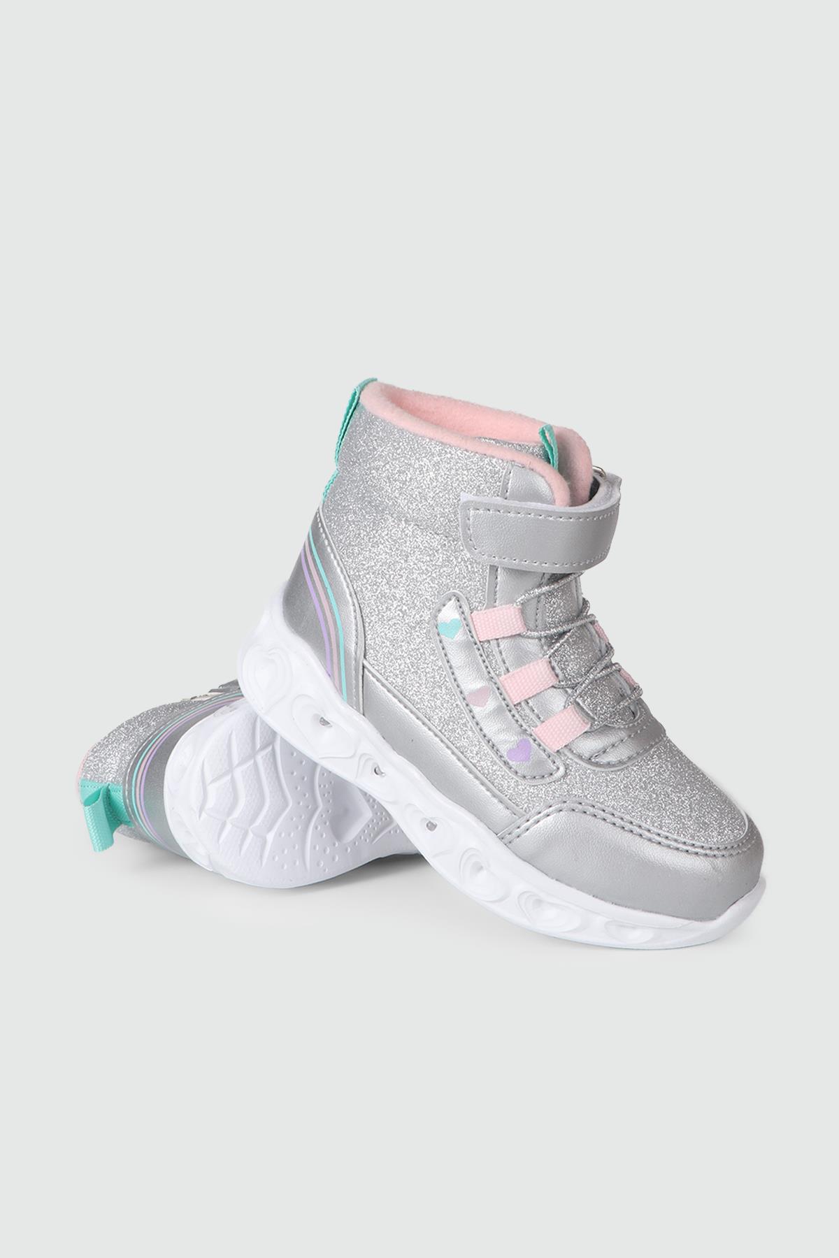 Rahat Su İtici Gümüş Çocuk Bot KİDS Çocuk bot & Çizme Cool COOL KİDS Işıklı Çocuk Bot