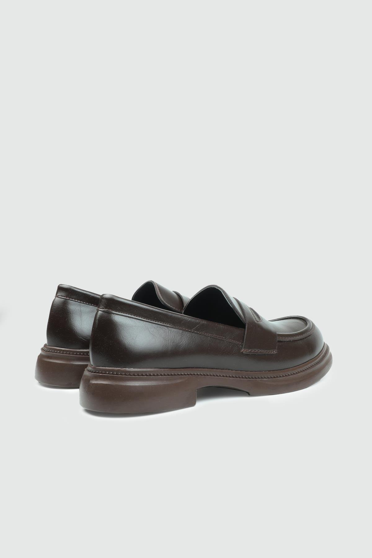 Rahat Taban Düz Kahve Kadın Ayakkabı 800 Kadın Babet MyBella MY BELLA DV-2530 KADIN 25K