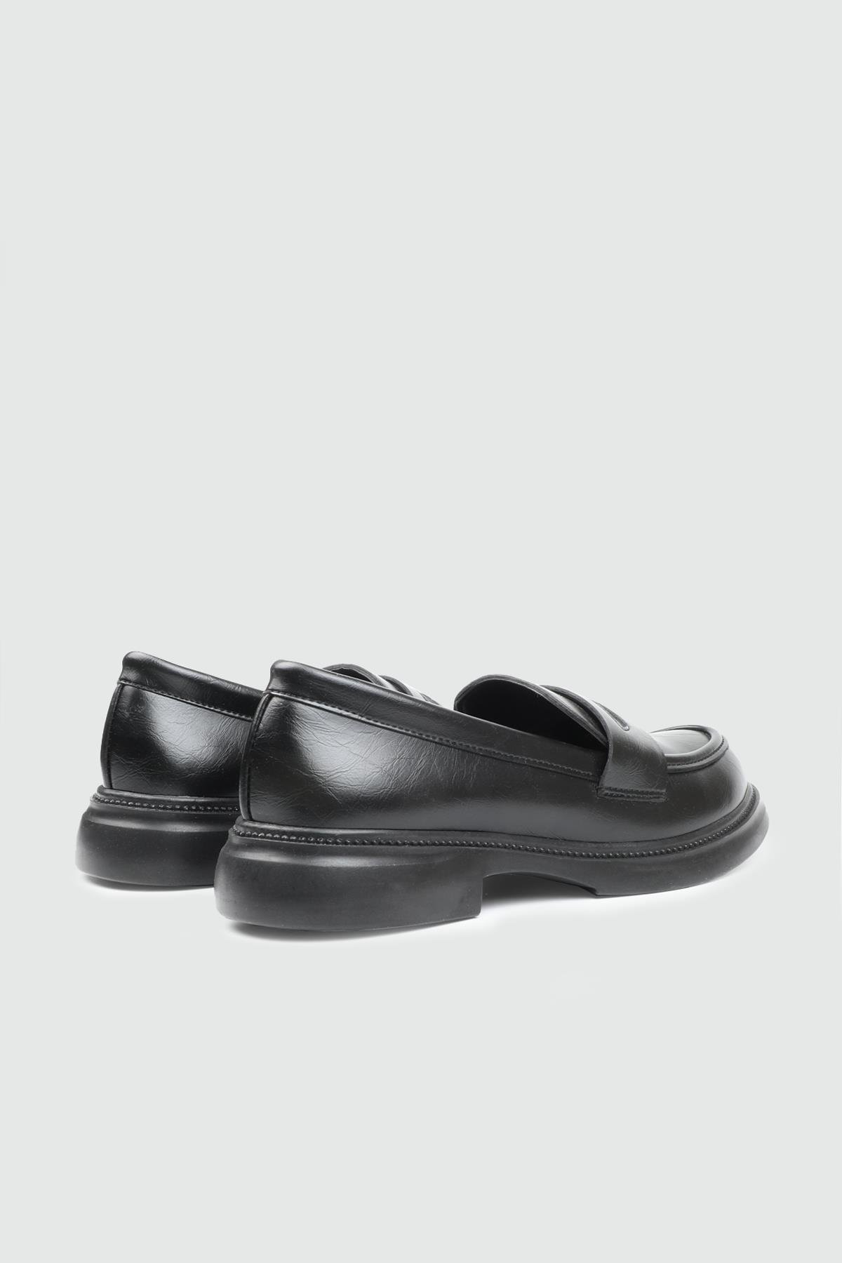 Rahat Taban Düz Siyah Kadın Ayakkabı 800 Kadın Babet MyBella MY BELLA DV-2530 KADIN 25K