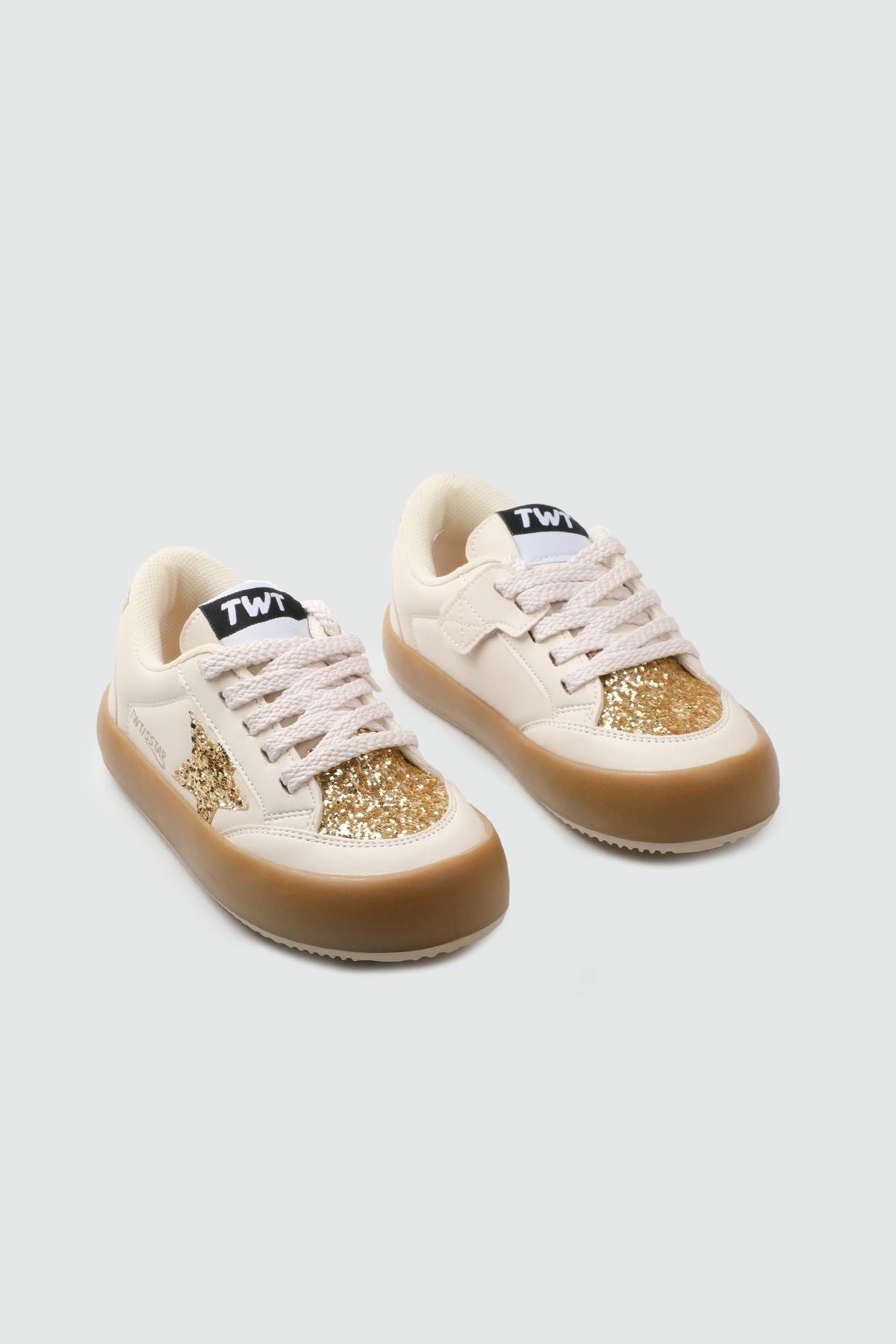 SİMLİ COCUK SPOR AYAKKABI Krem Altın Taşlı SİMLİ COCUK SPOR AYAKKABI TWİTTO 023 FİLET 25K Kategorisiz Tiwittoys TWİTTO 023 FİLET 25K