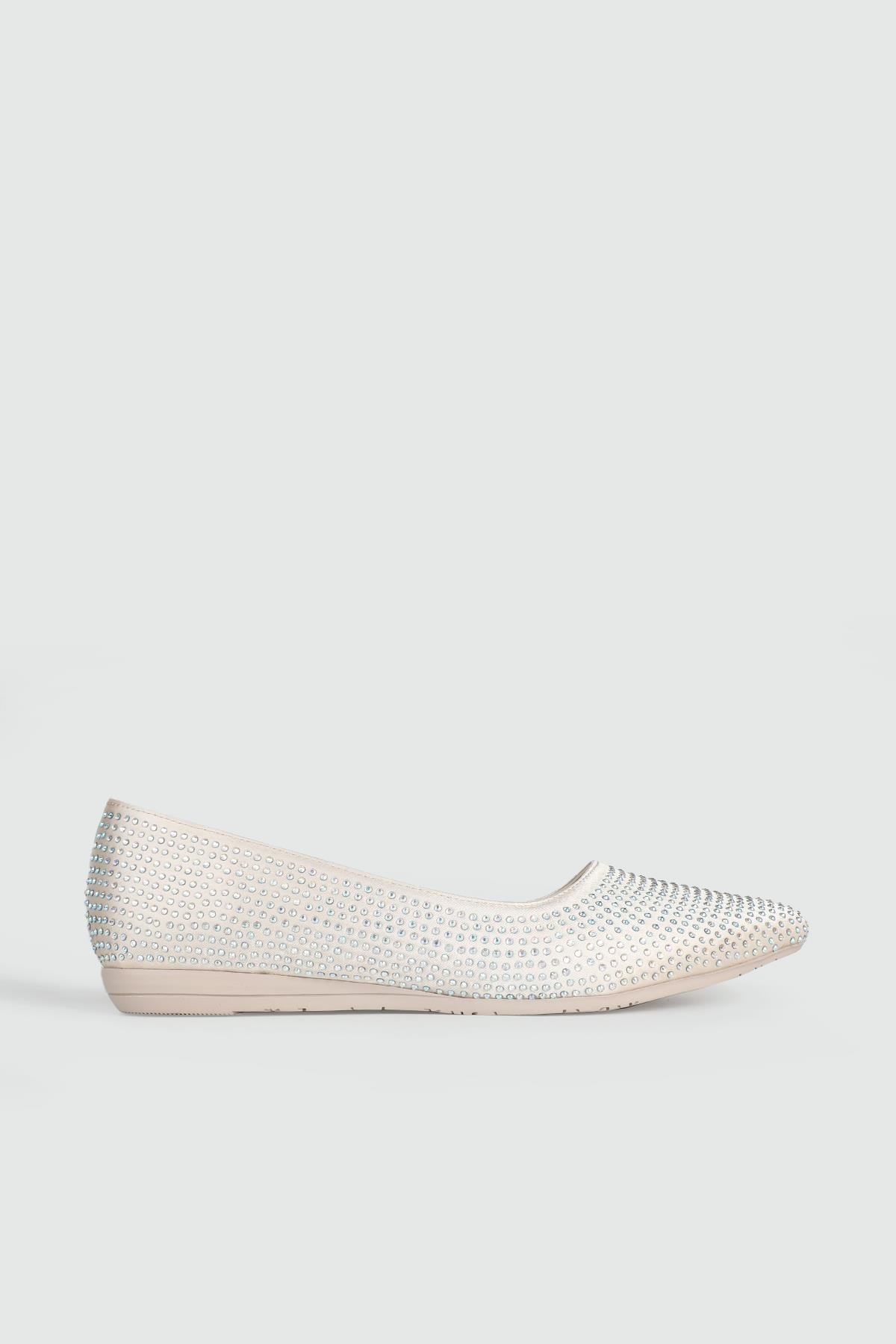 Sivri Burun Arkası Açık Fiyonklu Ten Kadın Ayakkabı ŞM-225 Kadın Babet Carla Bella My Bella ŞM-1060 Kadın 25Y