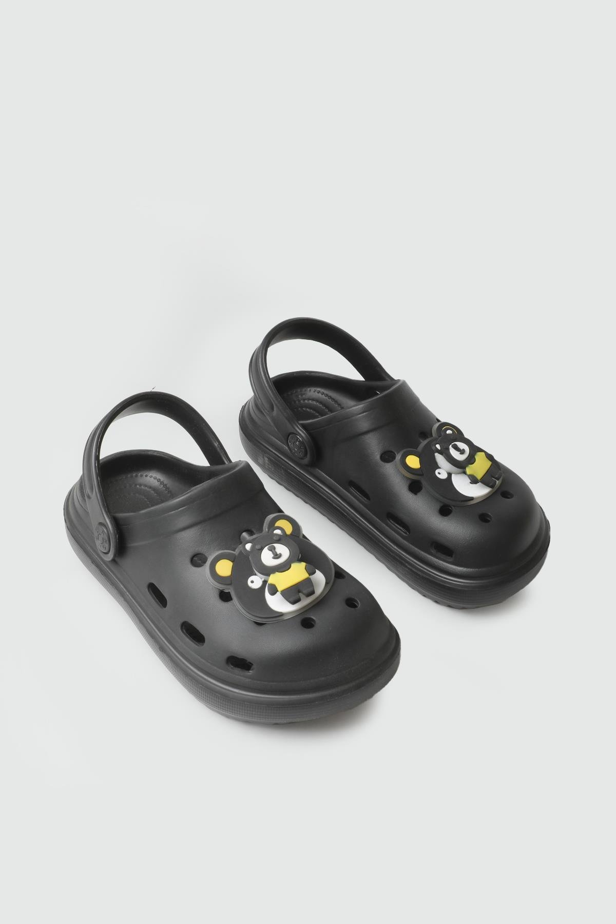 Siyah Çocuk Terlik TWİNGO 755 Çocuk Crocs Terlik Twingo TWİNGO 25Y 755 EMOJİLİ FLT