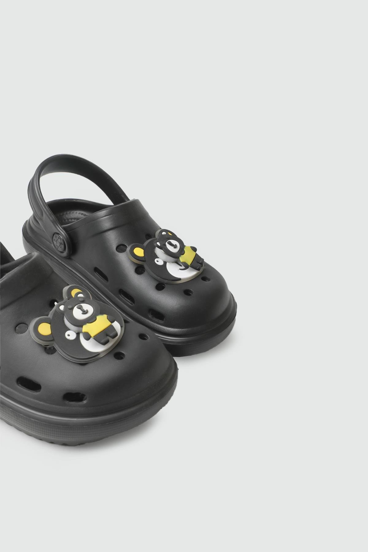 Siyah Çocuk Terlik TWİNGO 755 Çocuk Crocs Terlik Twingo TWİNGO 25Y 755 EMOJİLİ FLT