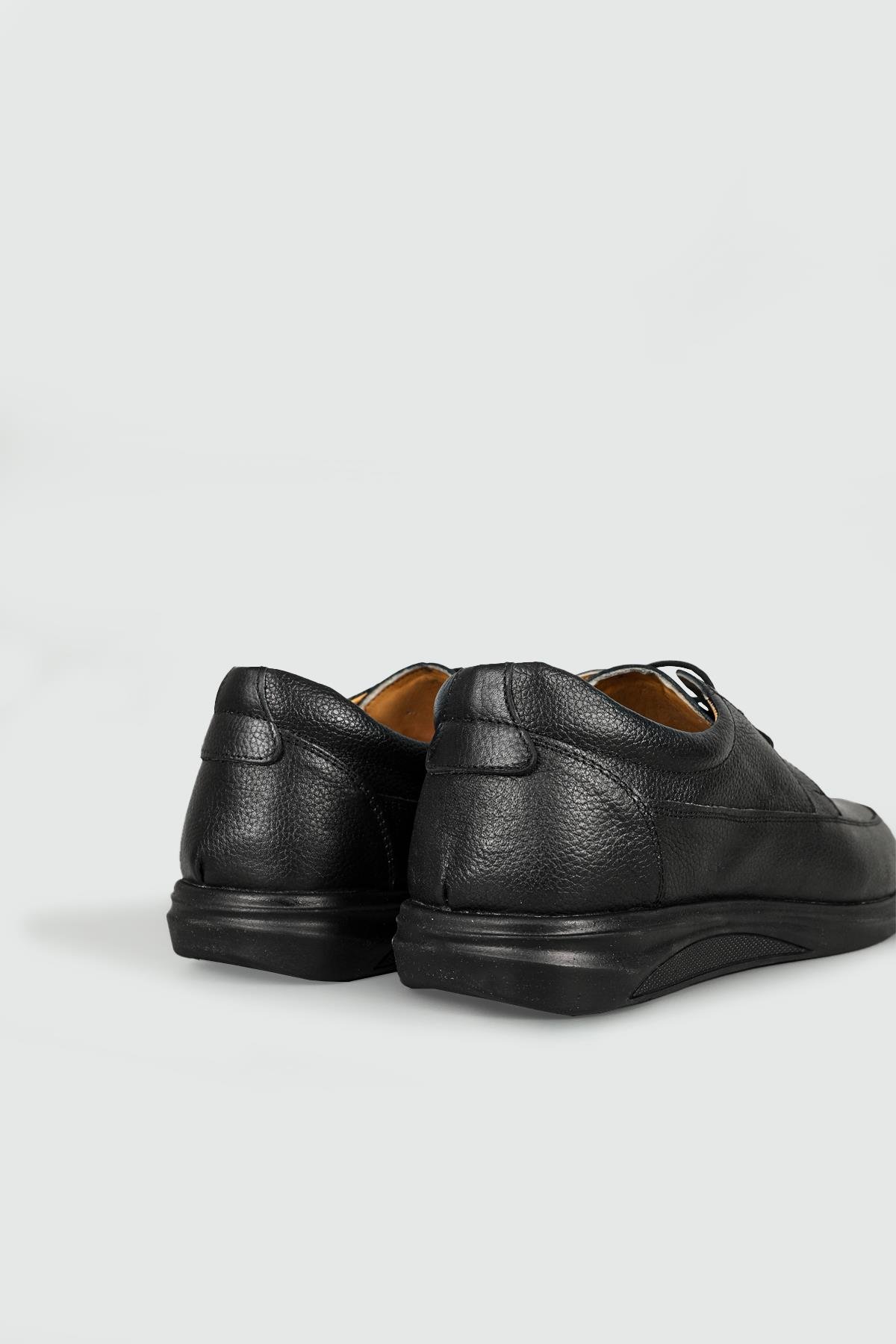 Sıyah Erkek Ayakkabı Erkek Rahat & Confort Anatomik Wow Plus GAMZE 473 MER BAĞLI