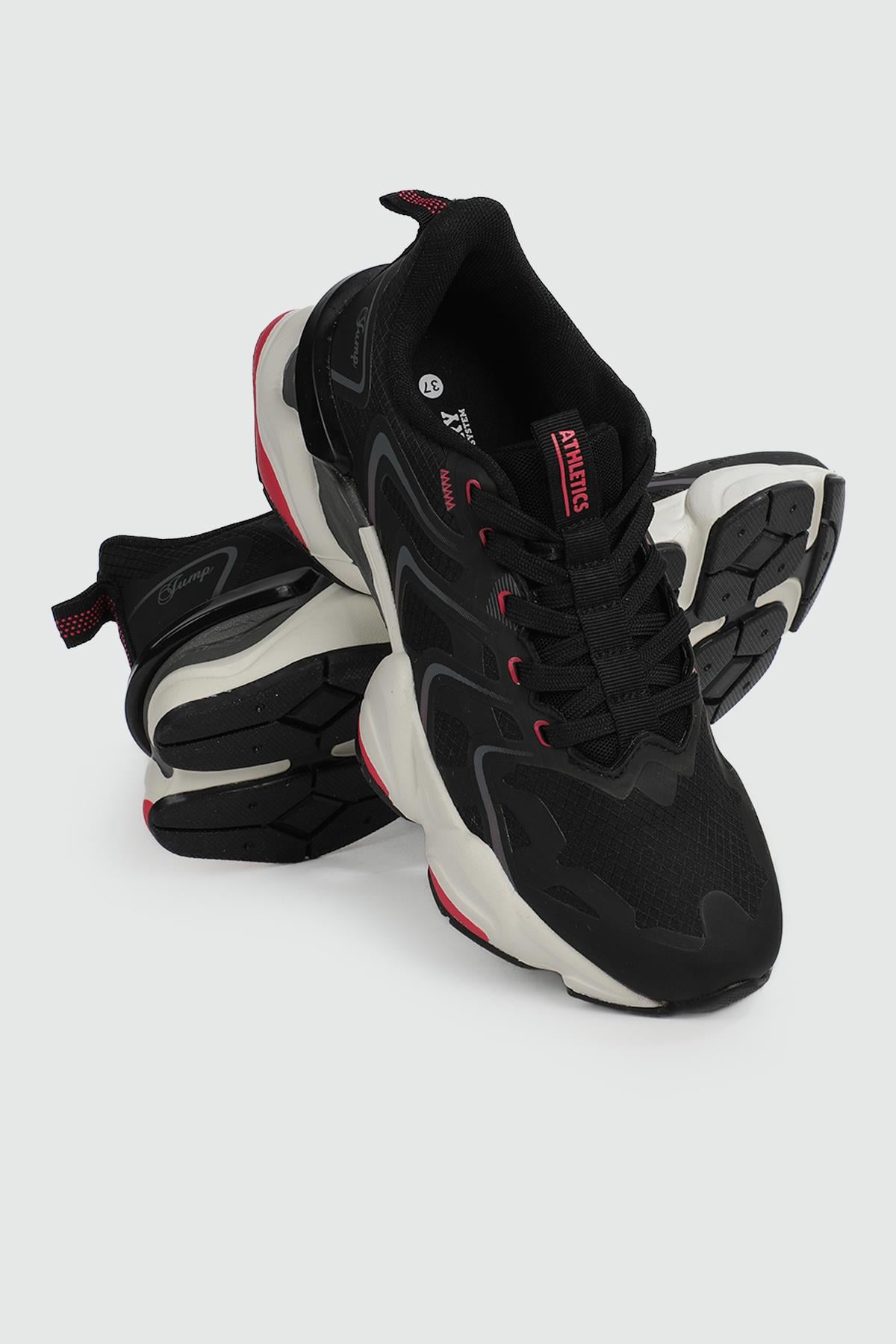 Siyah Fuşya Kadın Günlük Spor Ayakkabı Ayakkabı City JUMP 29907 ZEN SPOR