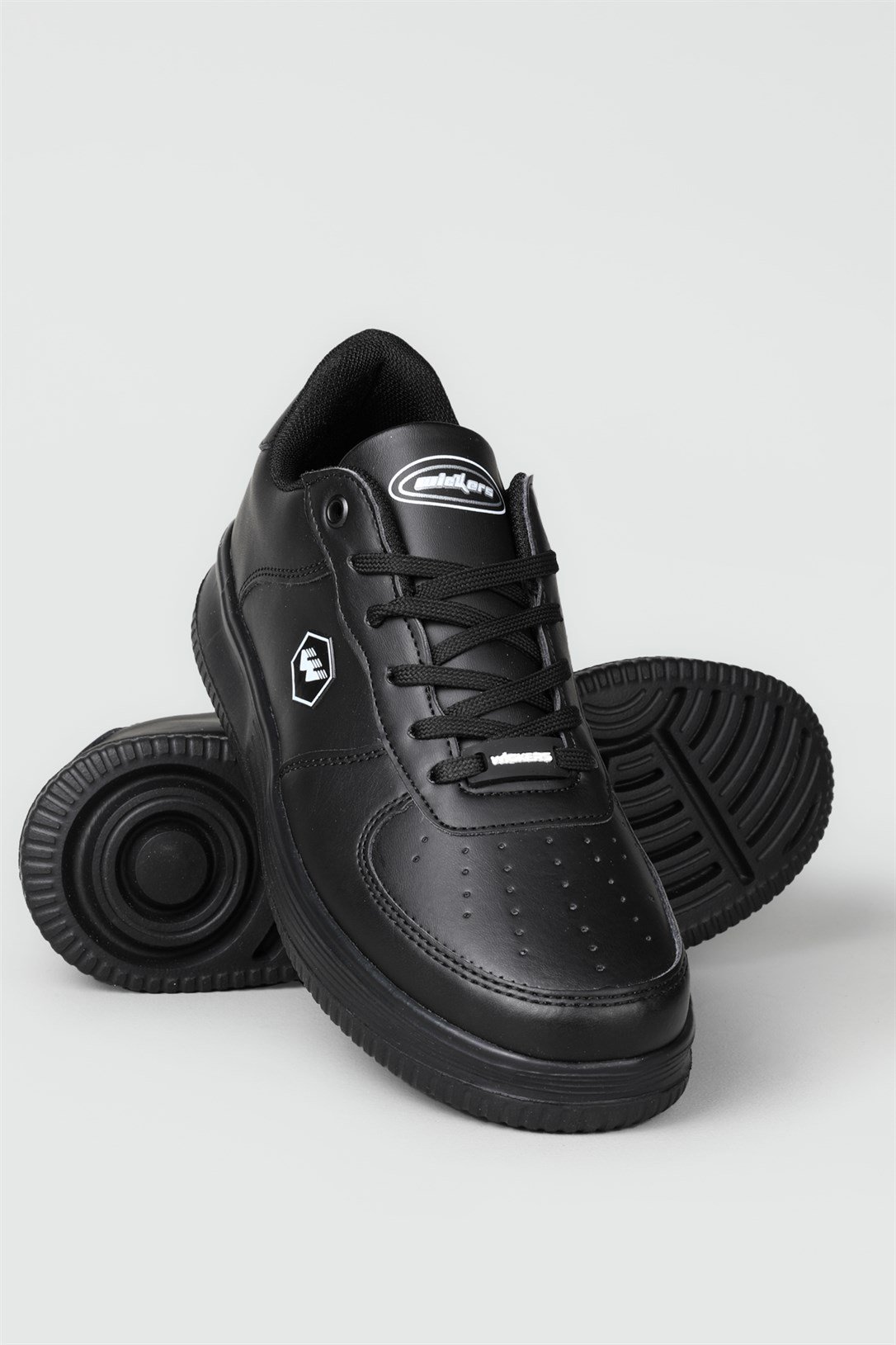 Sneakers Siyah Beyaz Erkek Spor Ayakkabı 2542 Erkek Günlük Spor Ayakkabı Wickers WİCKERS 2542 MER SPOR CİLT