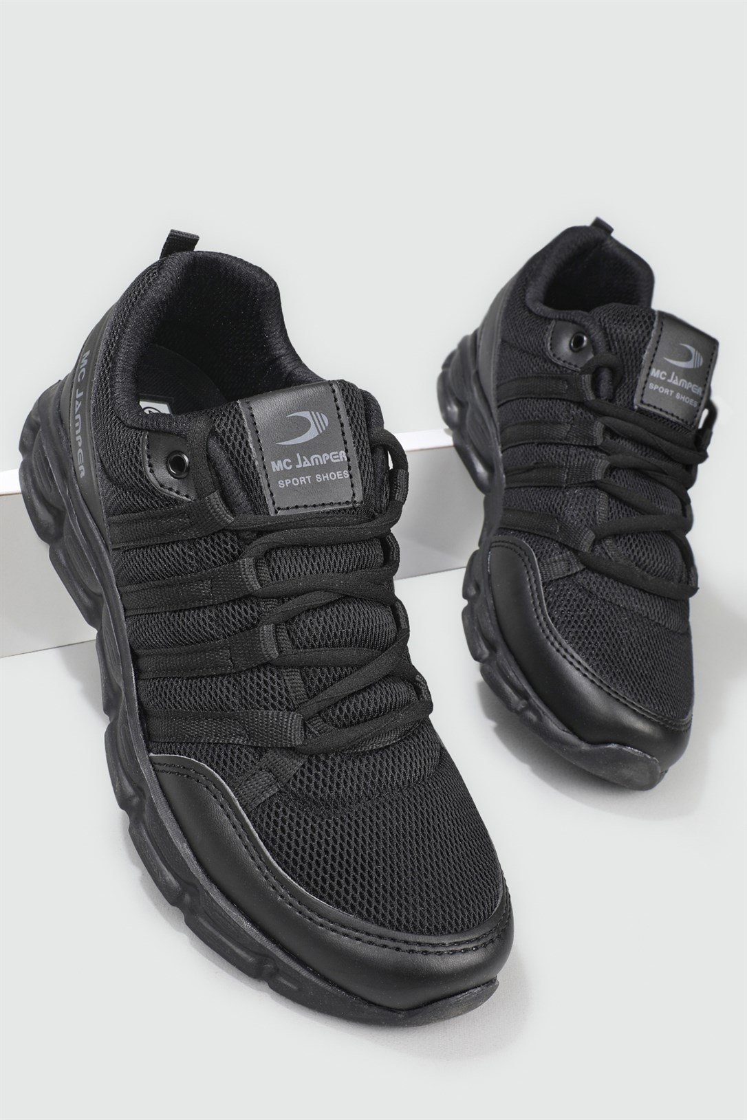 Sneakers Siyah Erkek Spor Ayakkabı 1876 Erkek Sneaker Jamper JAMPER 1876 MER FİLELİ SPOR
