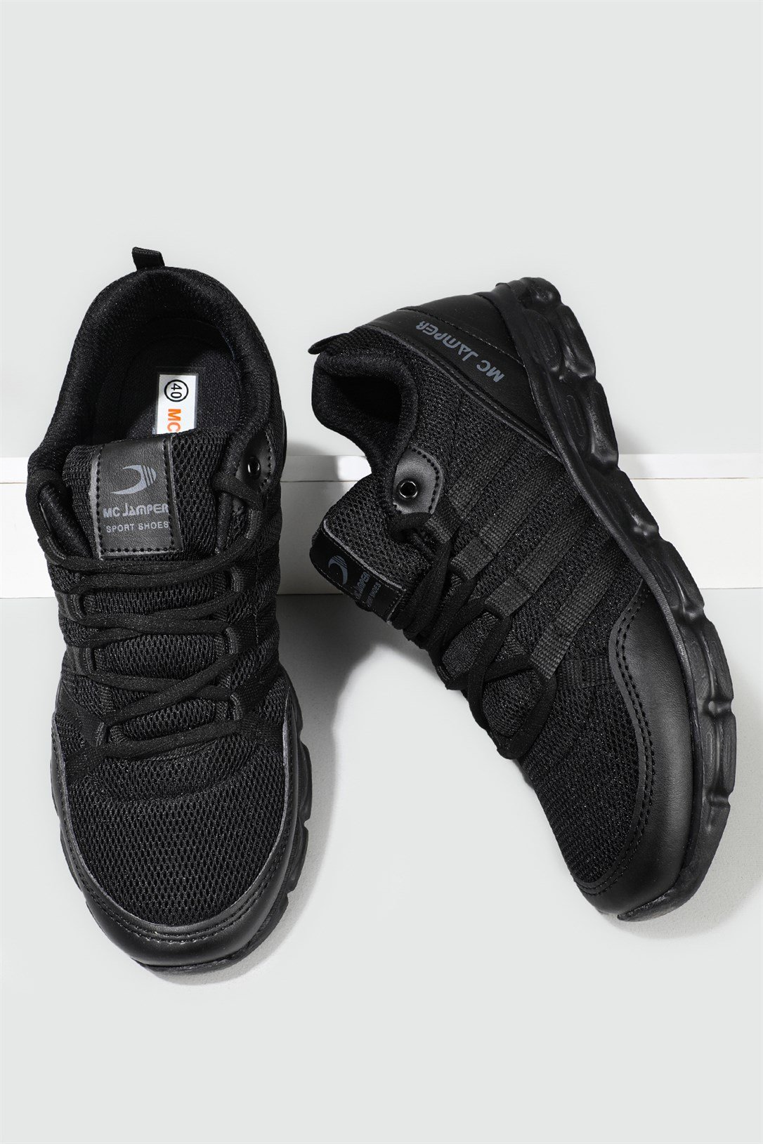 Sneakers Siyah Erkek Spor Ayakkabı 1876 Erkek Sneaker Jamper JAMPER 1876 MER FİLELİ SPOR