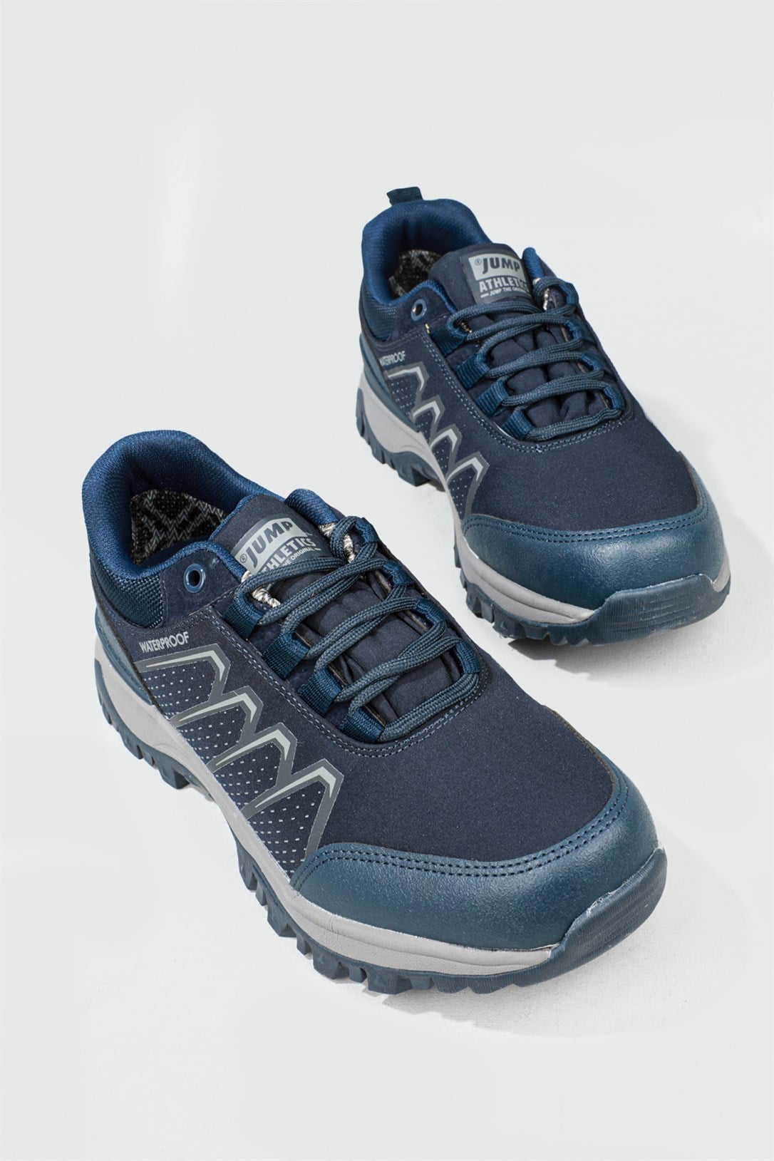 Su Geçirmez Laci Gri Unisex Spor Ayakkabı 25686 Unisex Günlük Spor Ayakkabı Jump JUMP 25686 UNİSEX AYAKABI