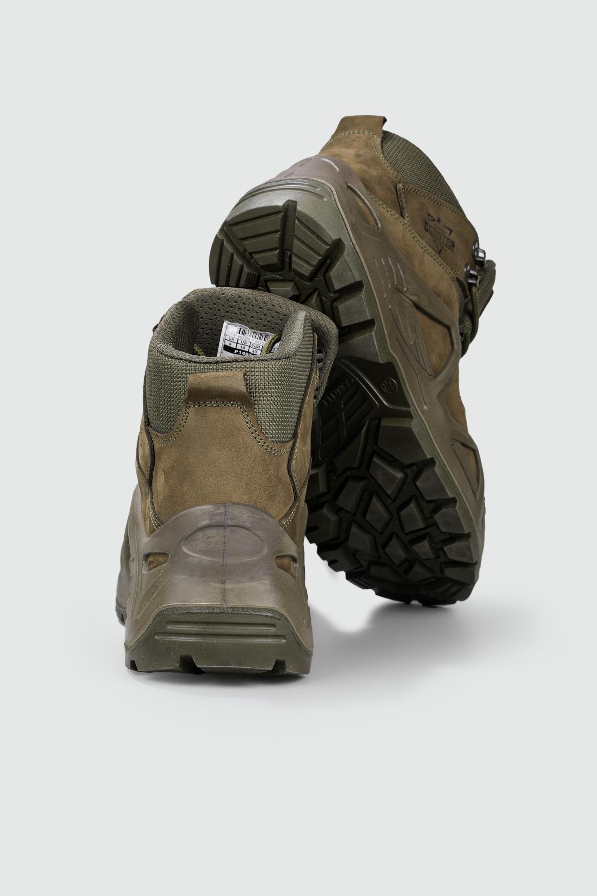 Su Geçirmez Nefes Alır Haki Nubuk Erkek Spor Ayakkabı 1492 Erkek Outdoor Scooter SCOOTER 1492 MER SU GÇRMZ BOT