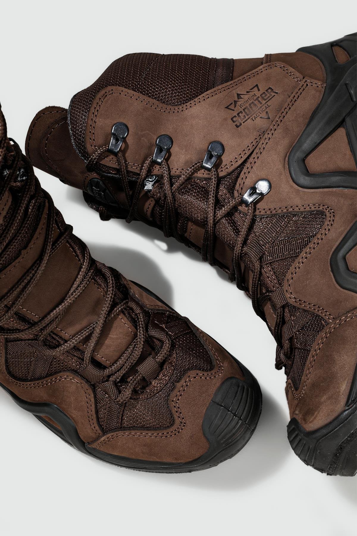 Su Geçirmez Nefes Alır Kahve Nubuk Erkek Bot 1490 Erkek Günlük Confort Bot Scooter SCOOTER 1490 MERDANE BOT