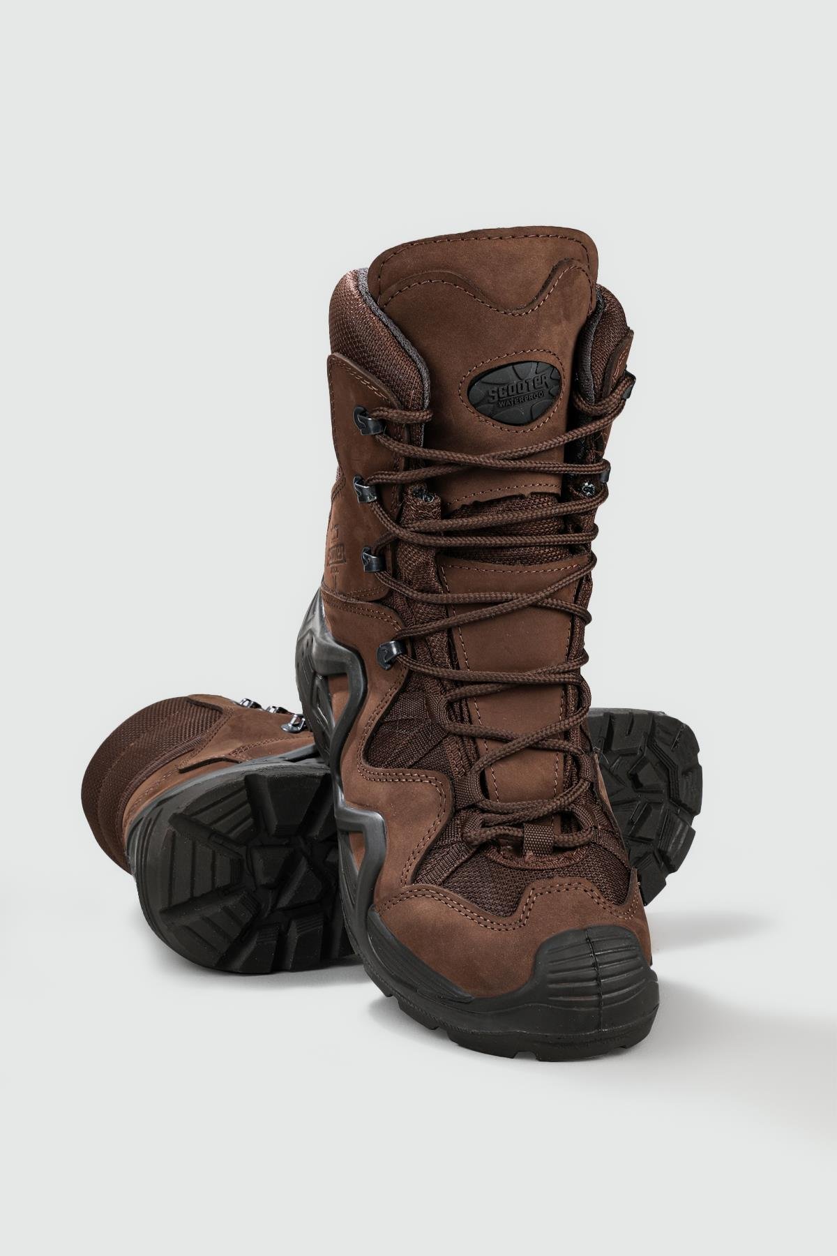 Su Geçirmez Nefes Alır Kahve Nubuk Erkek Bot 1490 Erkek Günlük Confort Bot Scooter SCOOTER 1490 MERDANE BOT