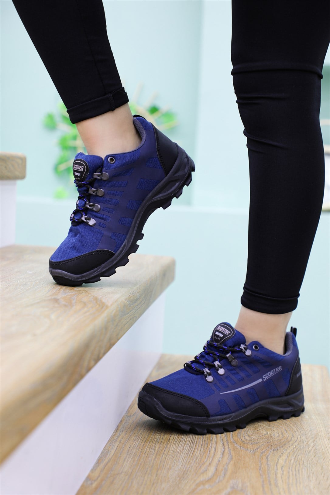 Su Geçirmez Nefes Alır Tekstil Lacivert Unisex Spor Ayakkabı 5550 Unisex Outdoor Scooter SCOOTER 5550 UNİSEX AYAK