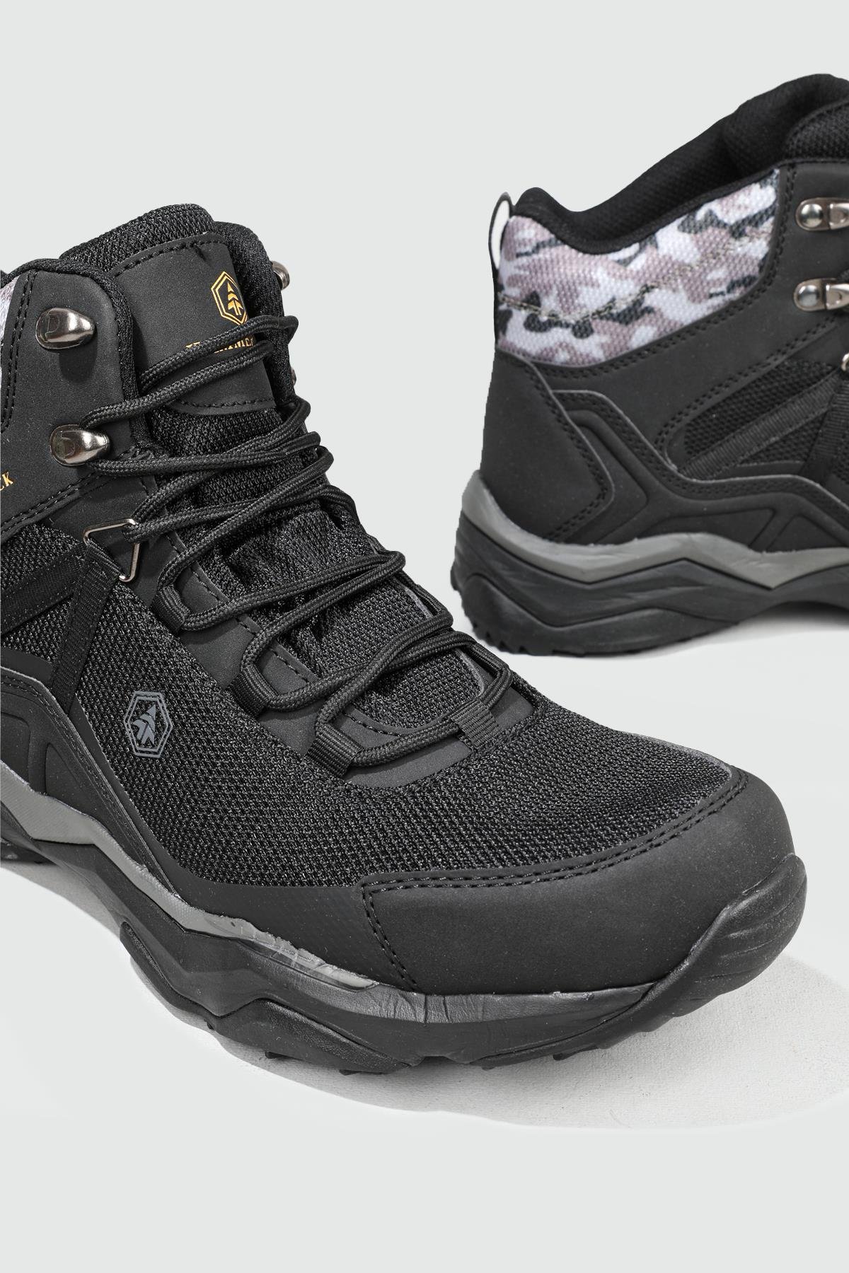 Su Geçirmez Siyah Erkek Spor Ayakkabı 21752 Erkek Outdoor Hammer Jack HAMMERJACK 21752 MER BOT