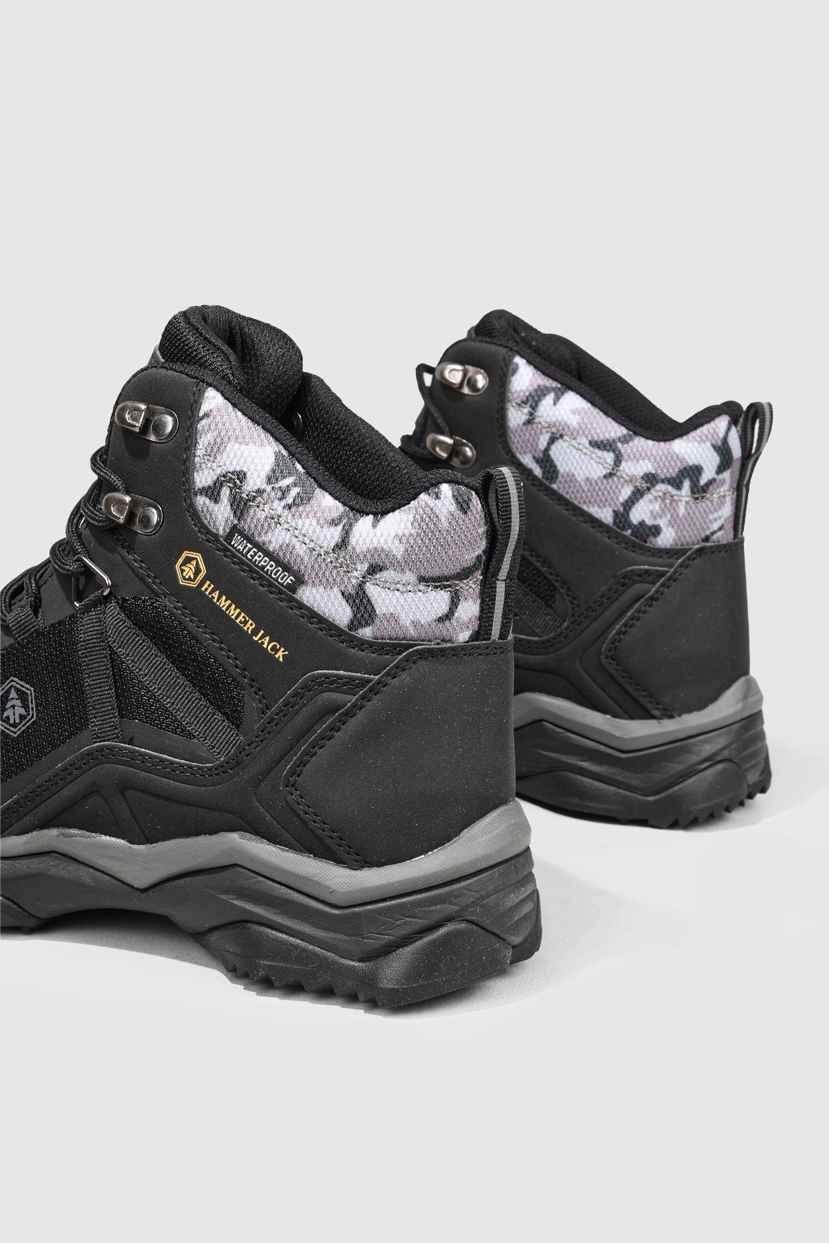 Su Geçirmez Siyah Erkek Spor Ayakkabı 21752 Erkek Outdoor Hammer Jack HAMMERJACK 21752 MER BOT