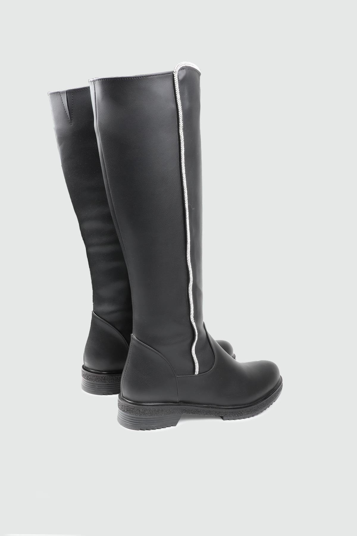 Taşlı Kadın Çizme Siyah Kadın Çizme MY BELLA FHM-1965 Kadın Çizme MyBella MY BELLA FHM-1965 KADIN 25K