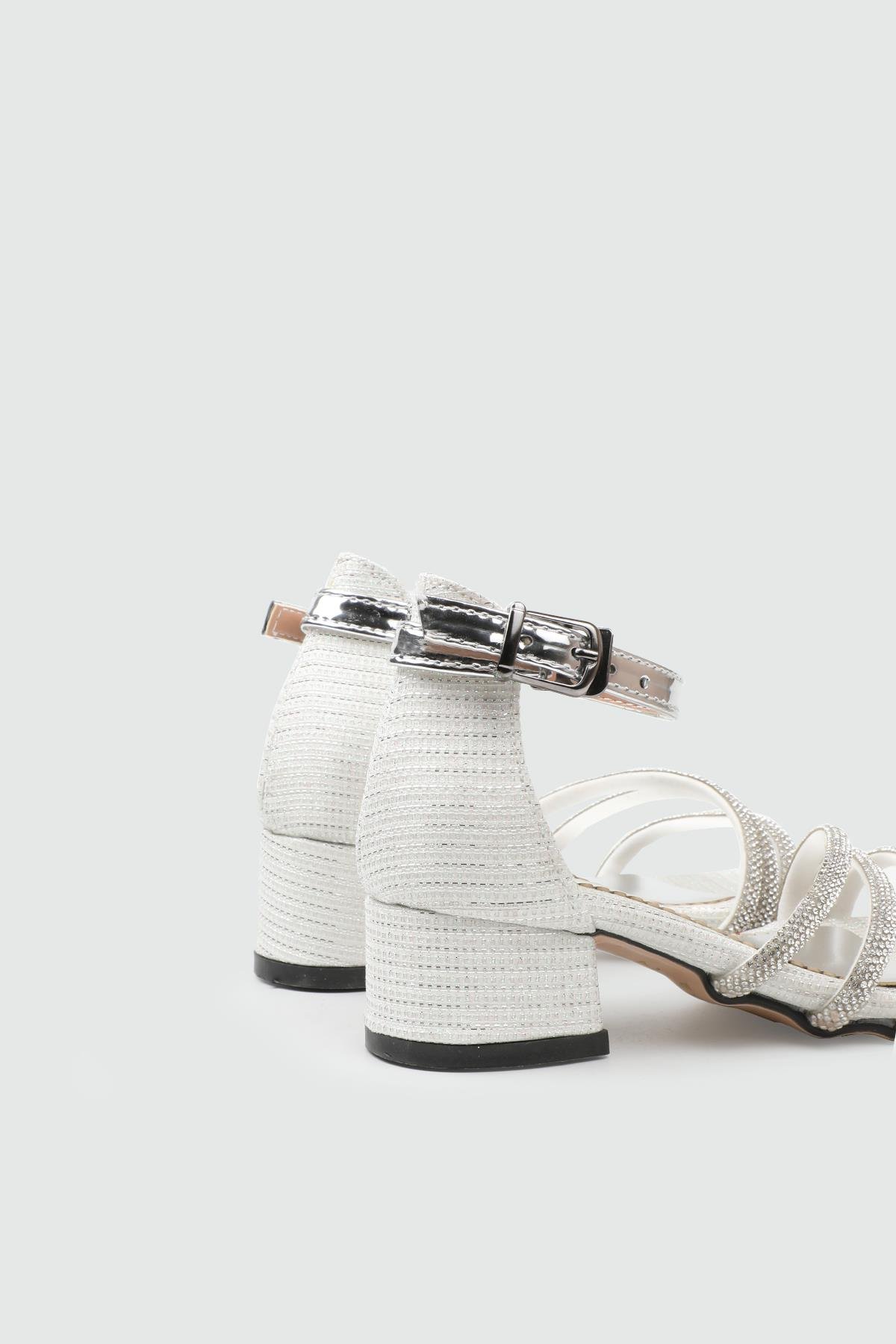 Tek Bant Taşlı Blekten Tokalı Sedef Simli Çocuk Ayakkabı E-300 Çocuk Günlük Ayakkabı ELMONTA Elmonta 15 Filet 25Y