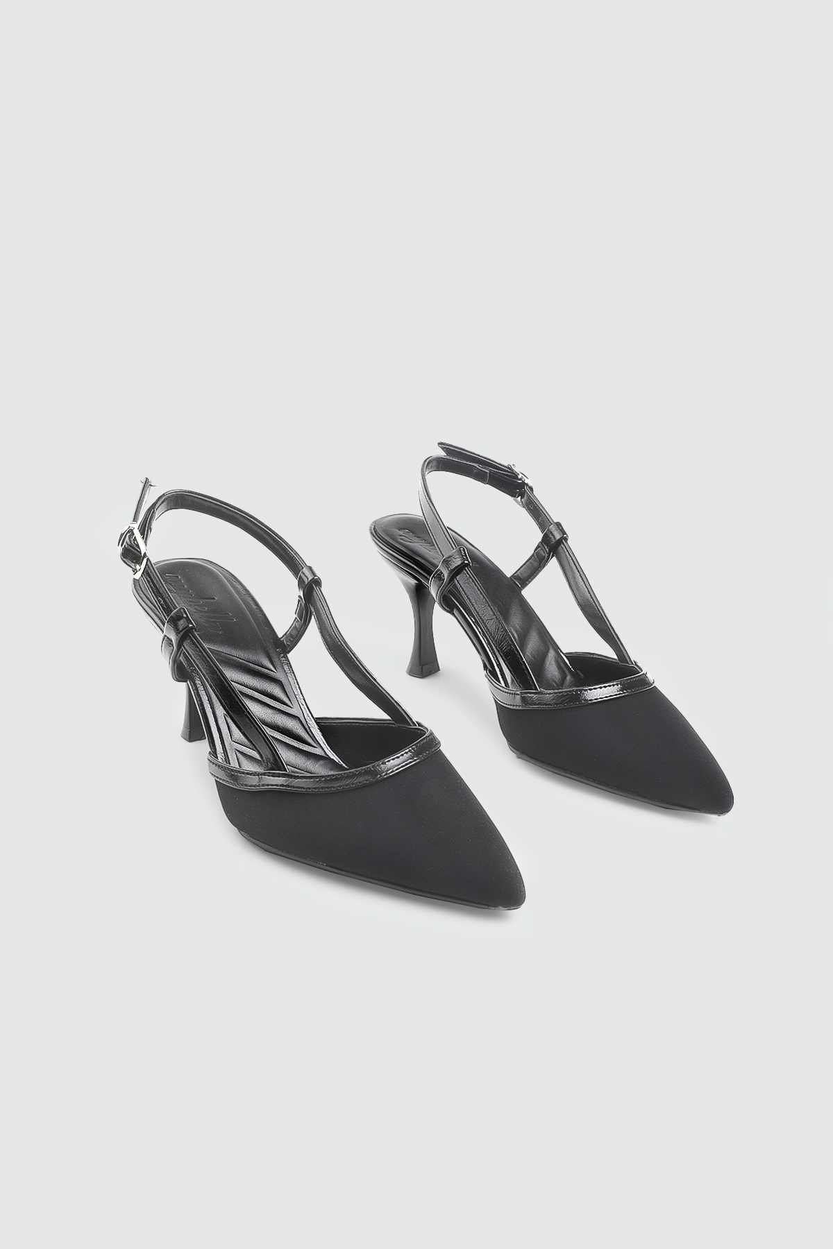 Tek Bant Taşlı Blekten Tokalı Siyah Zara Çocuk Ayakkabı E-300 Çocuk Günlük Ayakkabı ELMONTA My Bella ELT-230 26Y