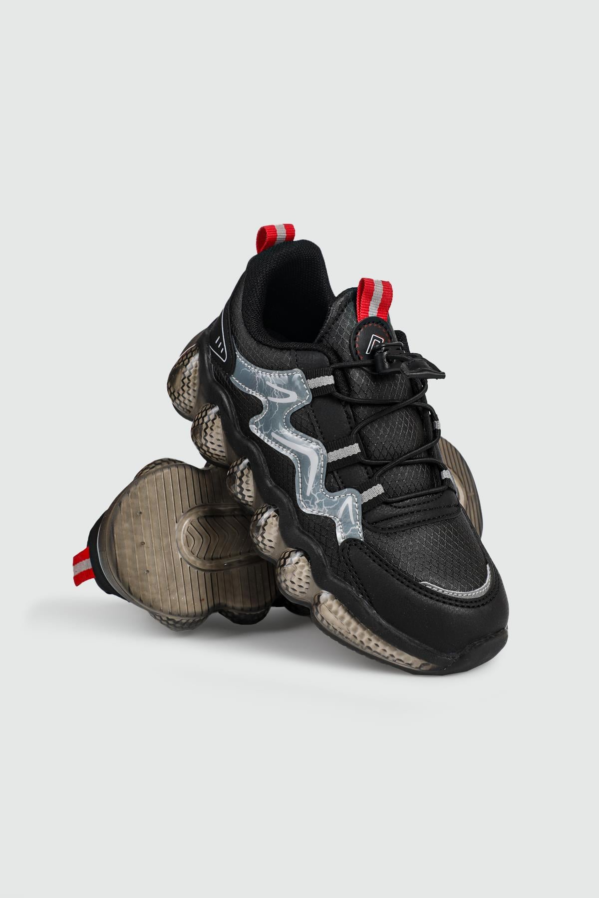 Termal Kumaş Outdoor Siyah Çocuk Spor Ayakkabı Fred Çocuk Günlük Spor Ayakkabı Cool Cool Fred Ptk 23Y