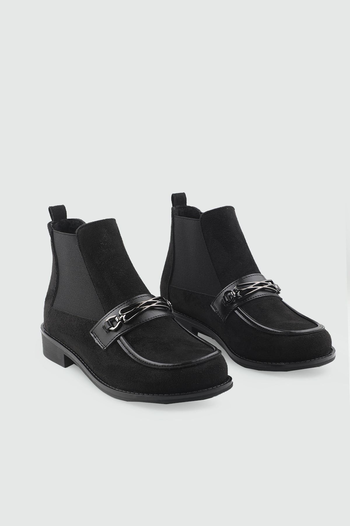 Toka Detaylı Kadın Günlük Bot Siyah Süet Kadın Günlük Bot MY BELLA PR-298 Kadın Günlük Conford Bot MY BELLA MY BELLA PR-298 Kadın 26K