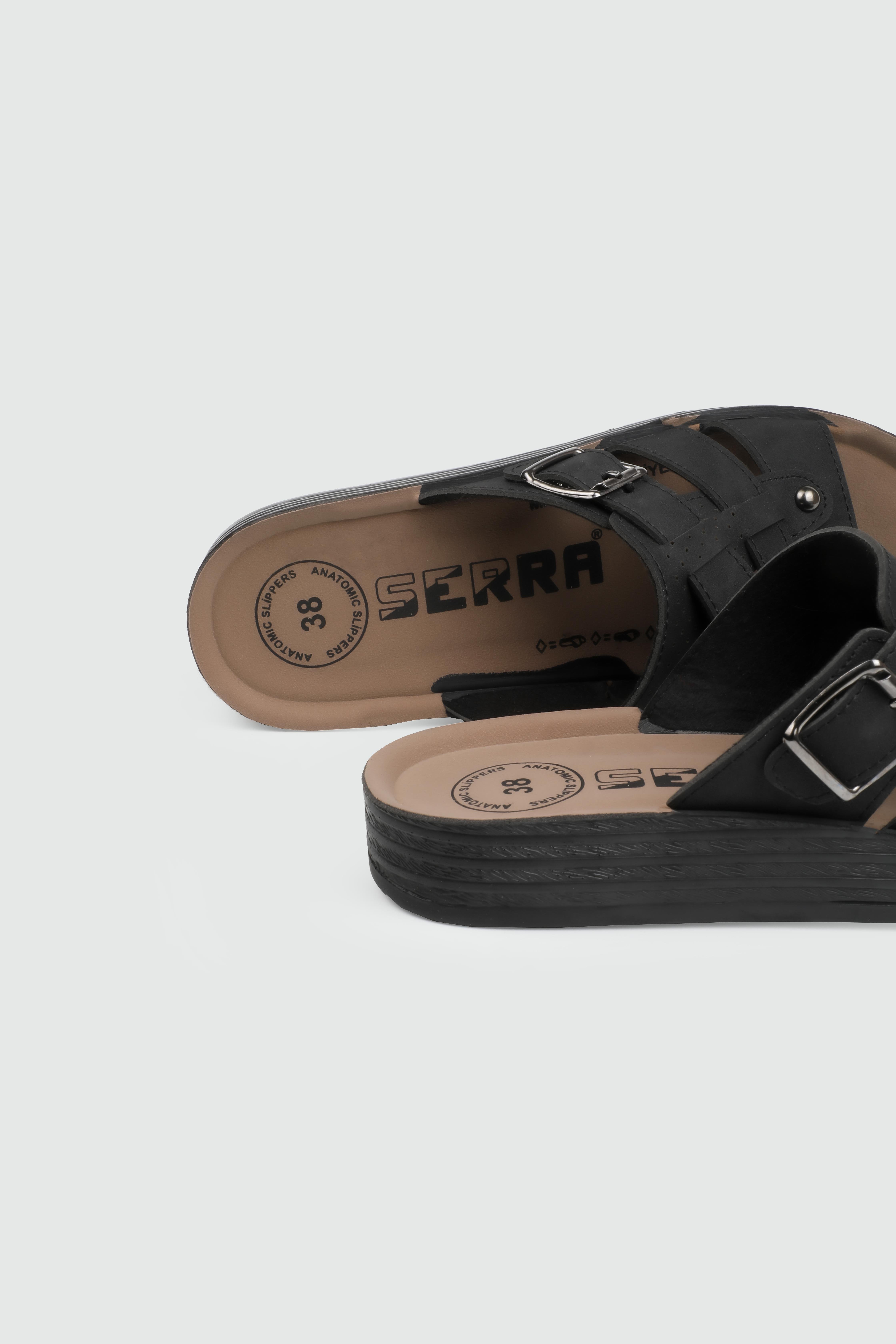 TOKALI Siyah Nubuk Günlük Rahat SERRA-704 Kadın Günlük Terlik Serra SERRA 25Y-704 ZEN TERLİK