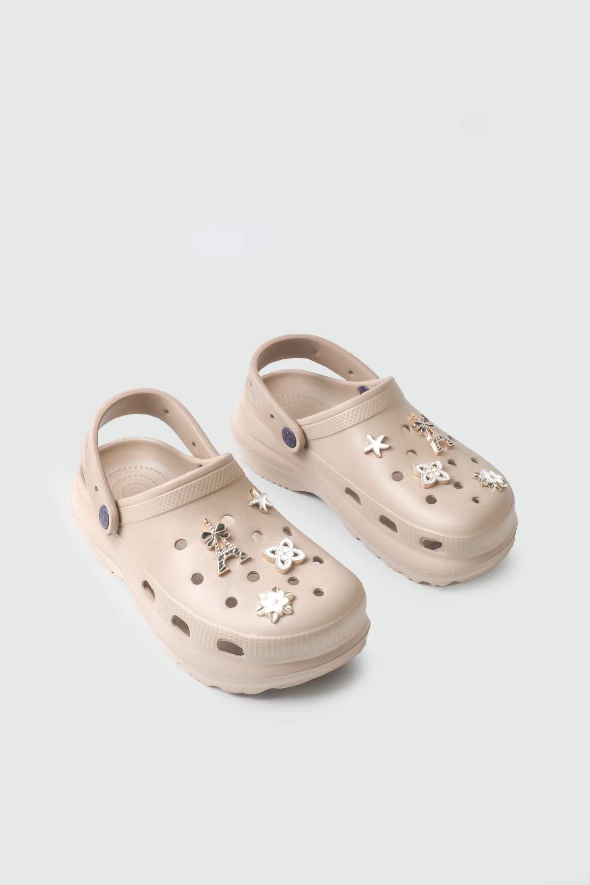 Tokalı Yüksek Taban Kum Günlük Rahat TWİNGO 210 Kadın Crocs Terlik Twingo TWİNGO 25Y 210 GAR TAŞLI