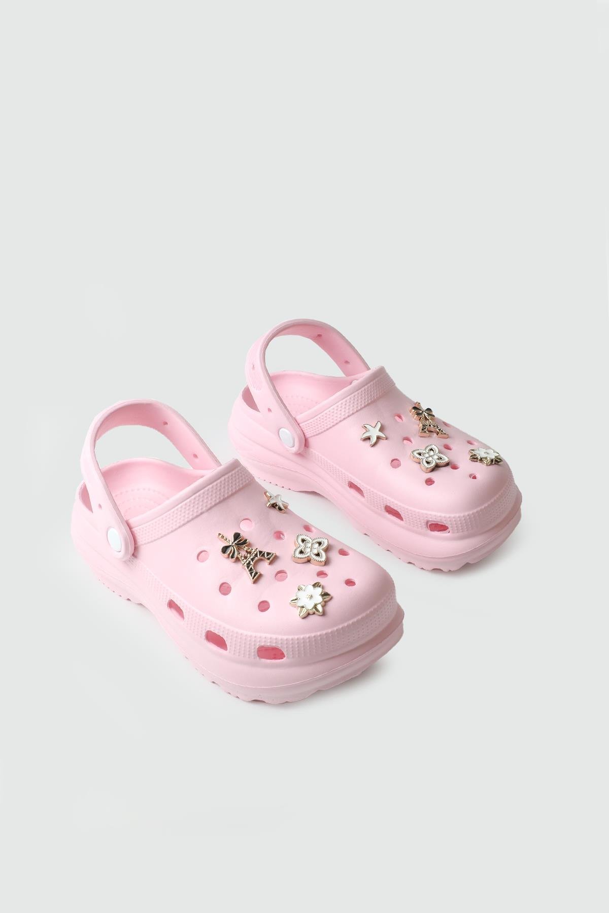 Tokalı Yüksek Taban Pembe Günlük Rahat TWİNGO 210 Kadın Crocs Terlik Twingo TWİNGO 25Y 210 GAR TAŞLI