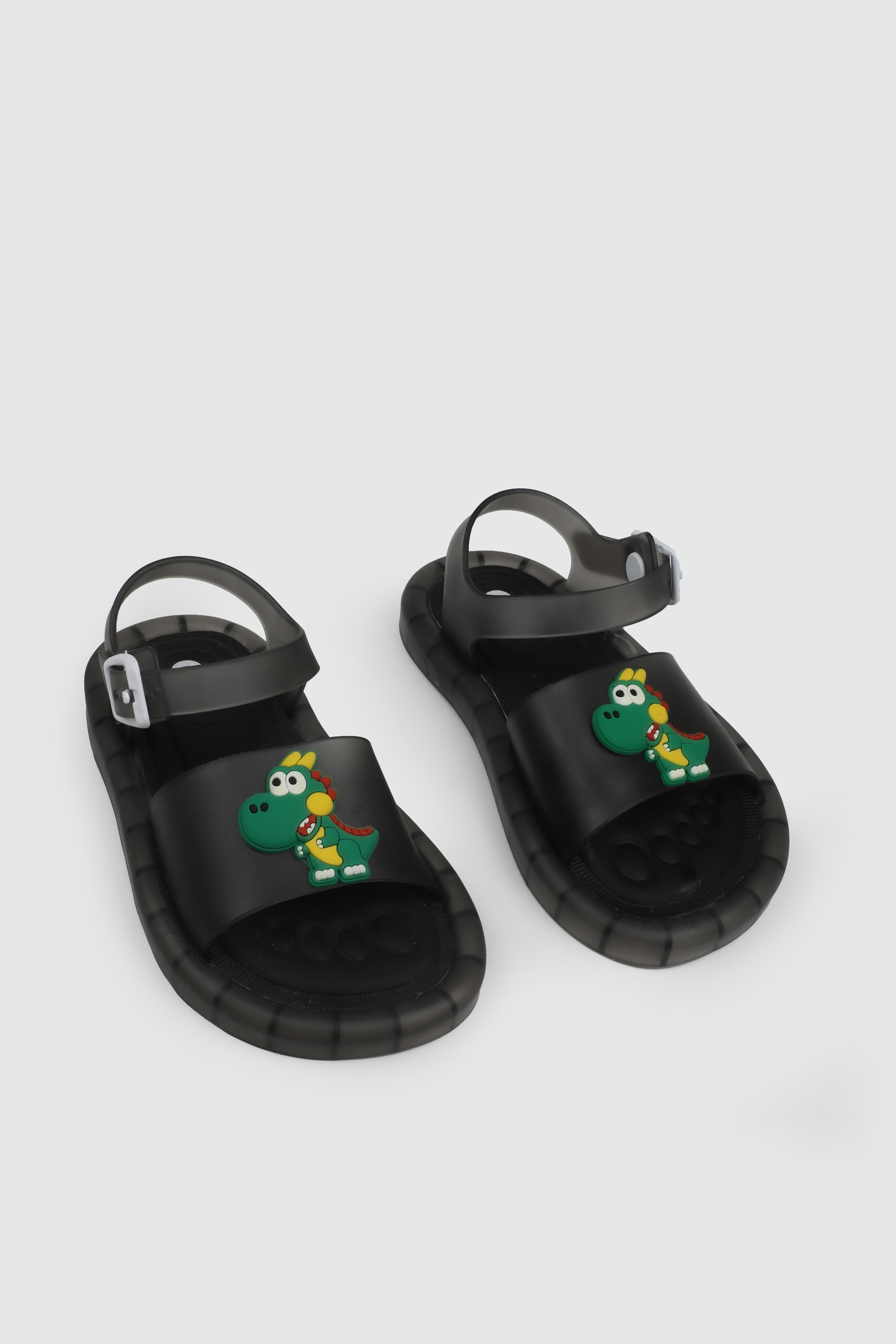 Yandan Tokalı Siyah Siyah Bebe Sandalet GEZER 0211 Çocuk Sandalet Gezer GEZER 0211 KAYROKA PATİK