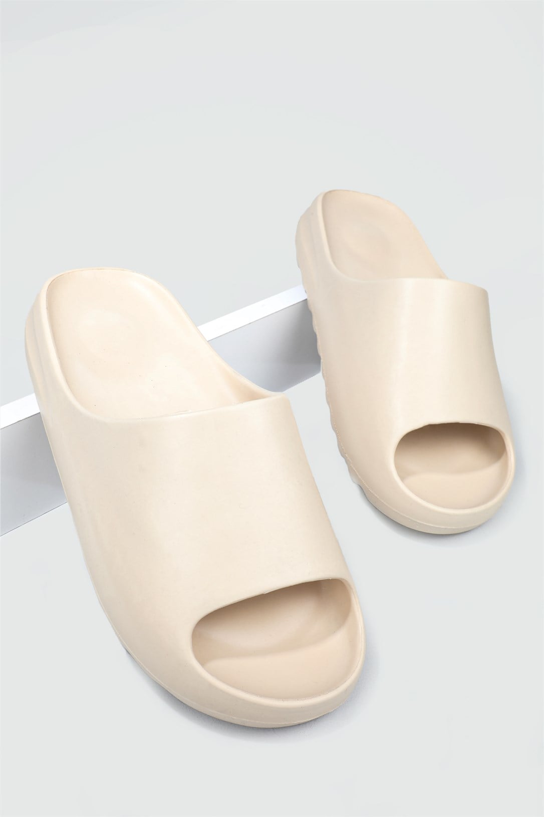Yezzy Modeli Bej Erkek Terlik 0088 Erkek Crocs Modeli SONİMİX SONİMİX CEOX 0088 MER