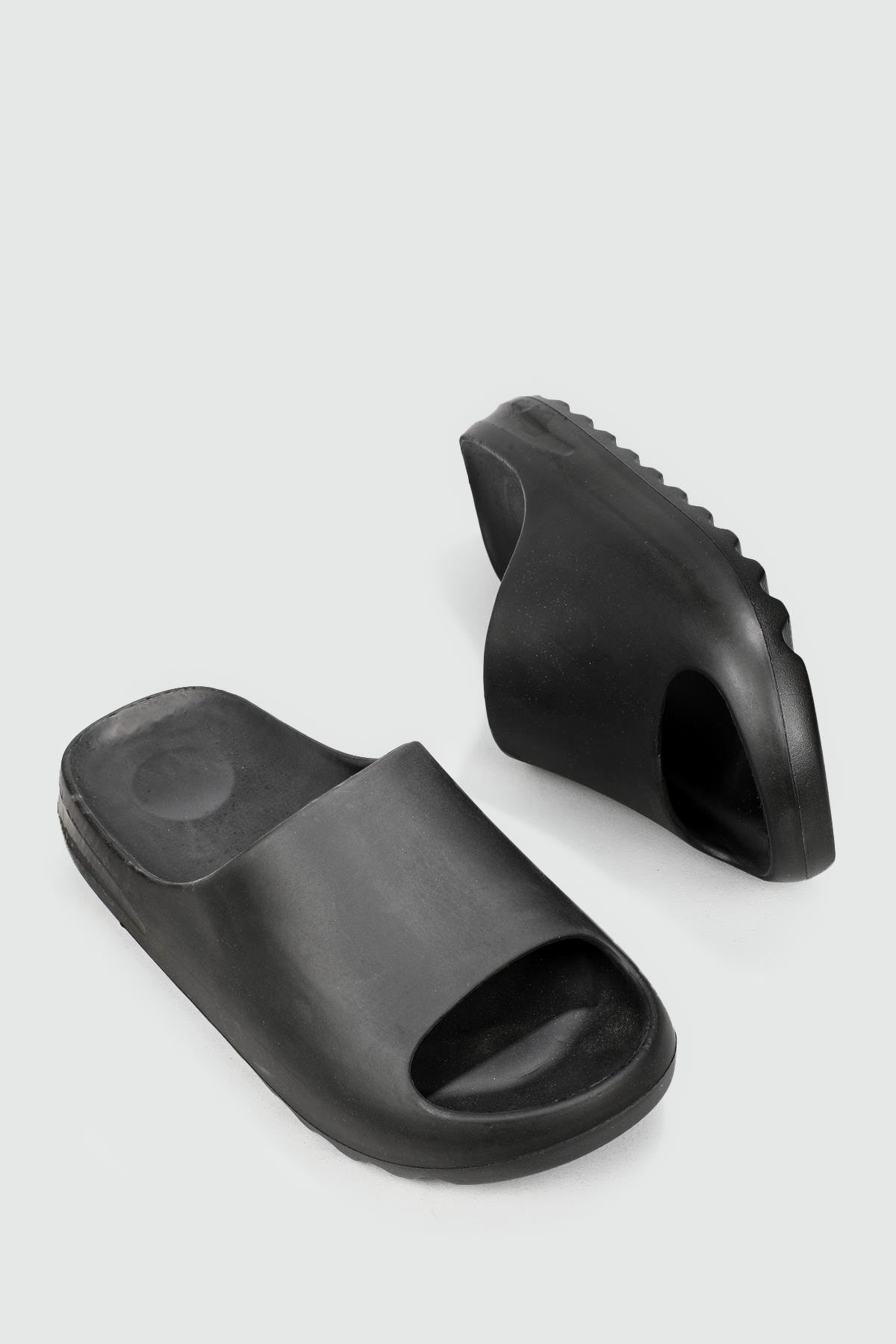 Yezzy Modeli Siyah Erkek Terlik 0088 Erkek Terlik SONİMİX SONİMİX CEOX 0088 MER