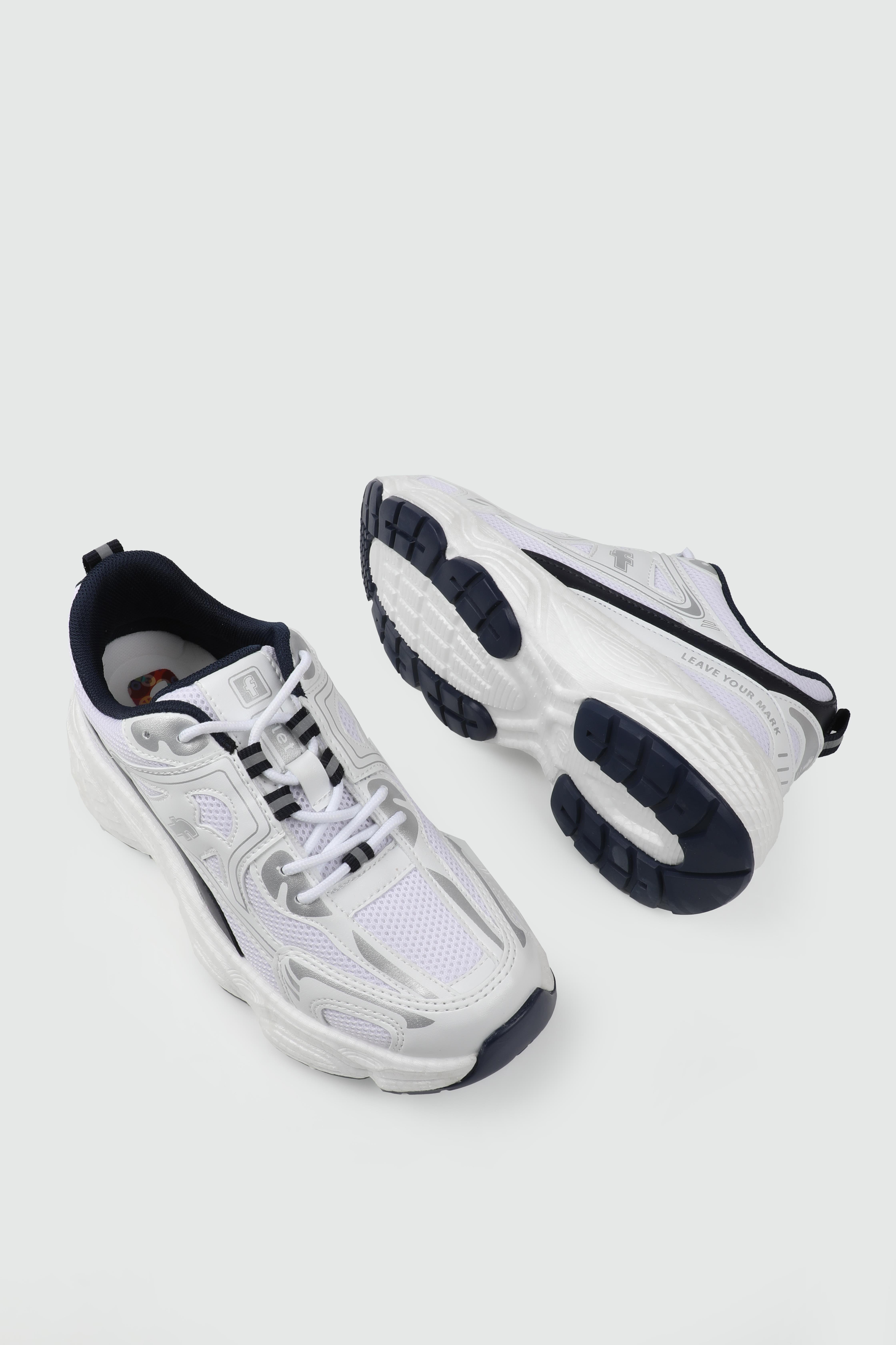 Yüksek Tabanlı Rahat Nefes Alır Beyaz Laci Kadın Spor Ayakkabı FLT207 Kadın Günlük Spor Ayakkabı FLET FLET 329 Kadın 25Y