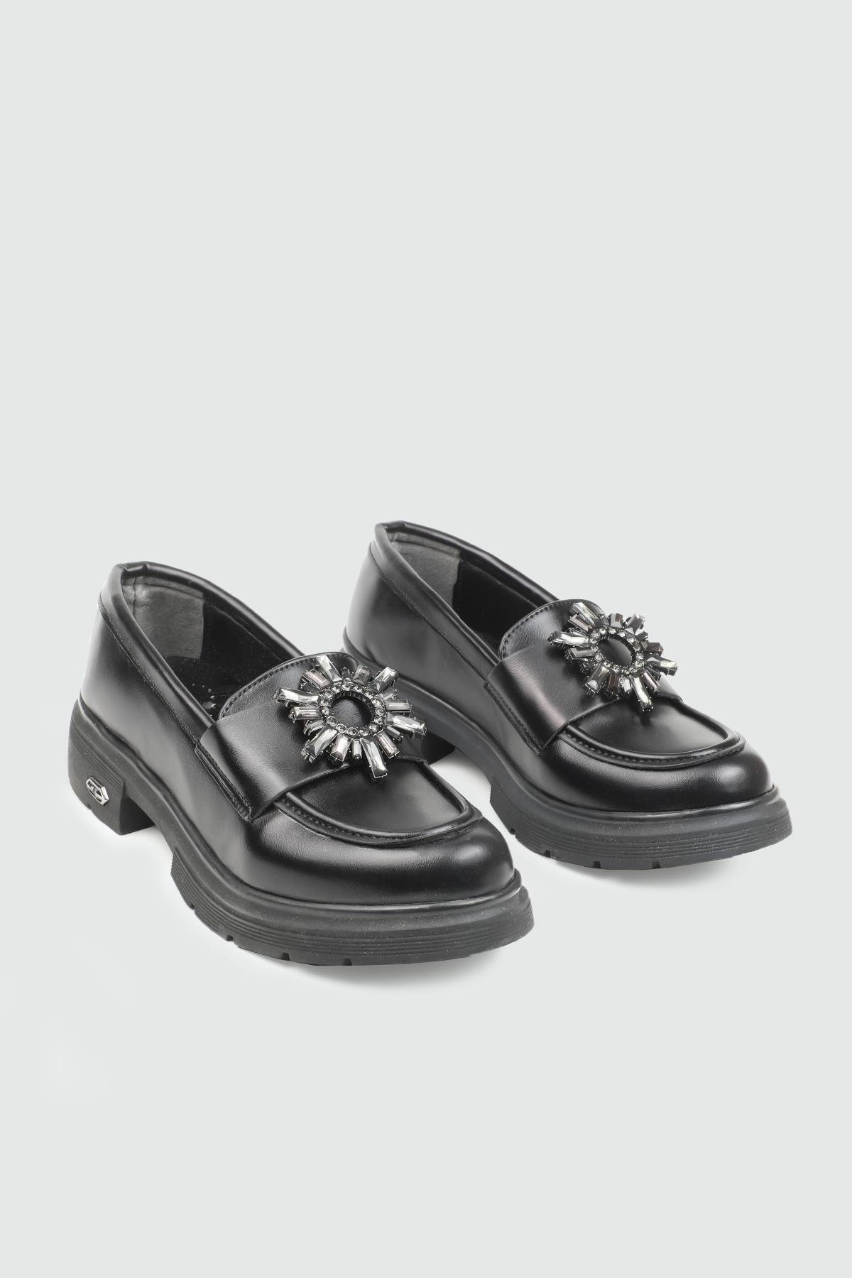 Yüksek Topuklu Arkası Açık Siyah Kadın Ayakkabı MS-FAB113 Kadın Yüksek Topuklu Carla Bella My Bella MS-FAB113 Kadın 25K