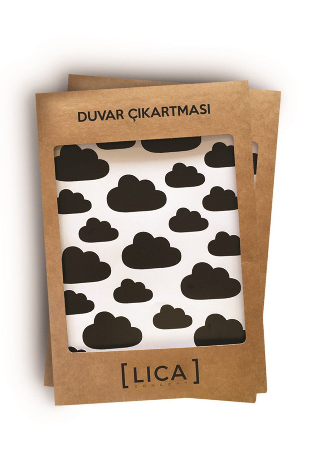 Duvar Çıkartması Bulut Siyah