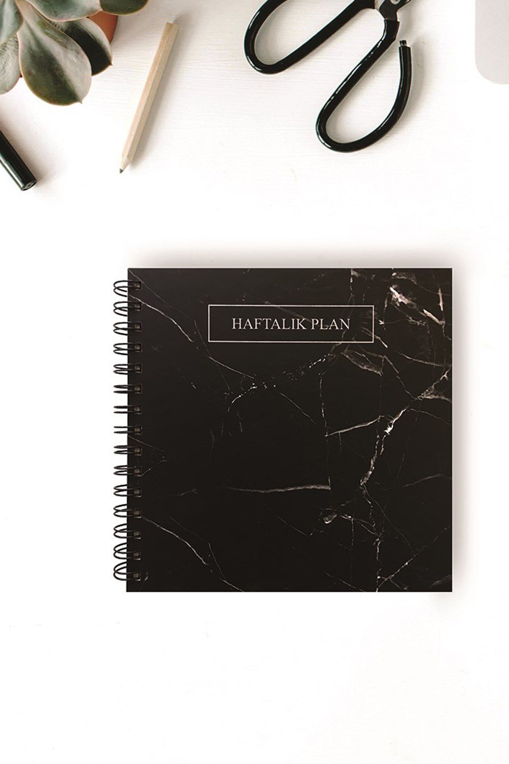 Haftalık Plan siyah Mermer