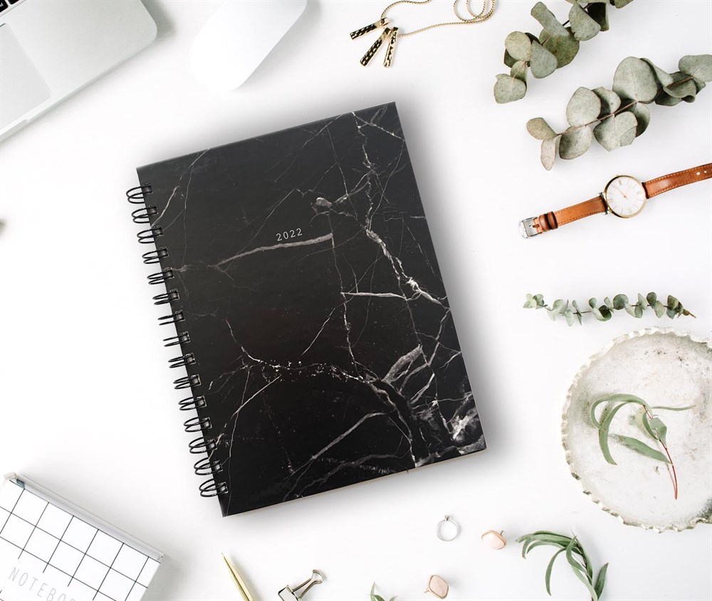 MARBLE BLACK 2022 HAFTALIK AJANDALica Concept