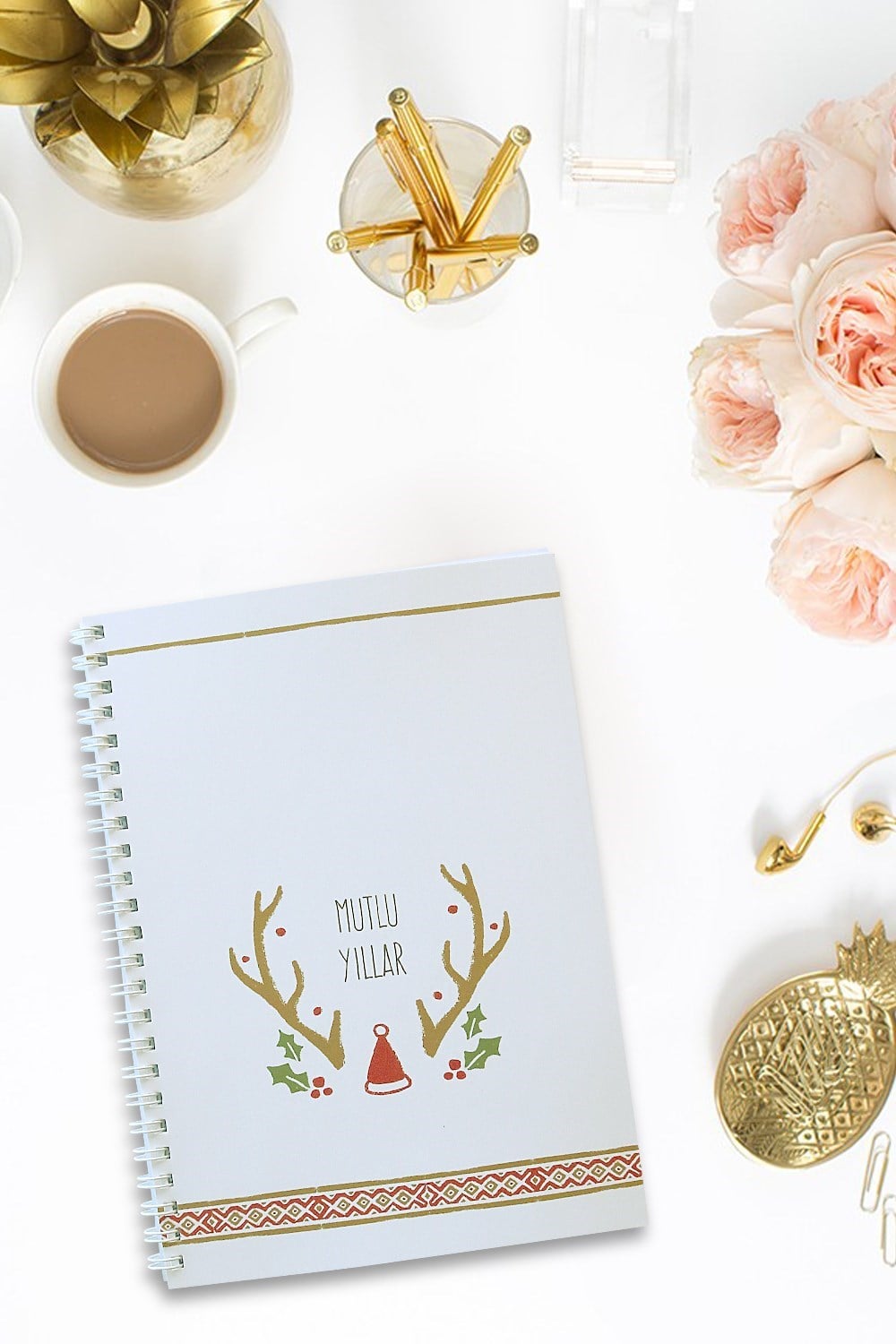 Yılbaşı özel tasarım defter