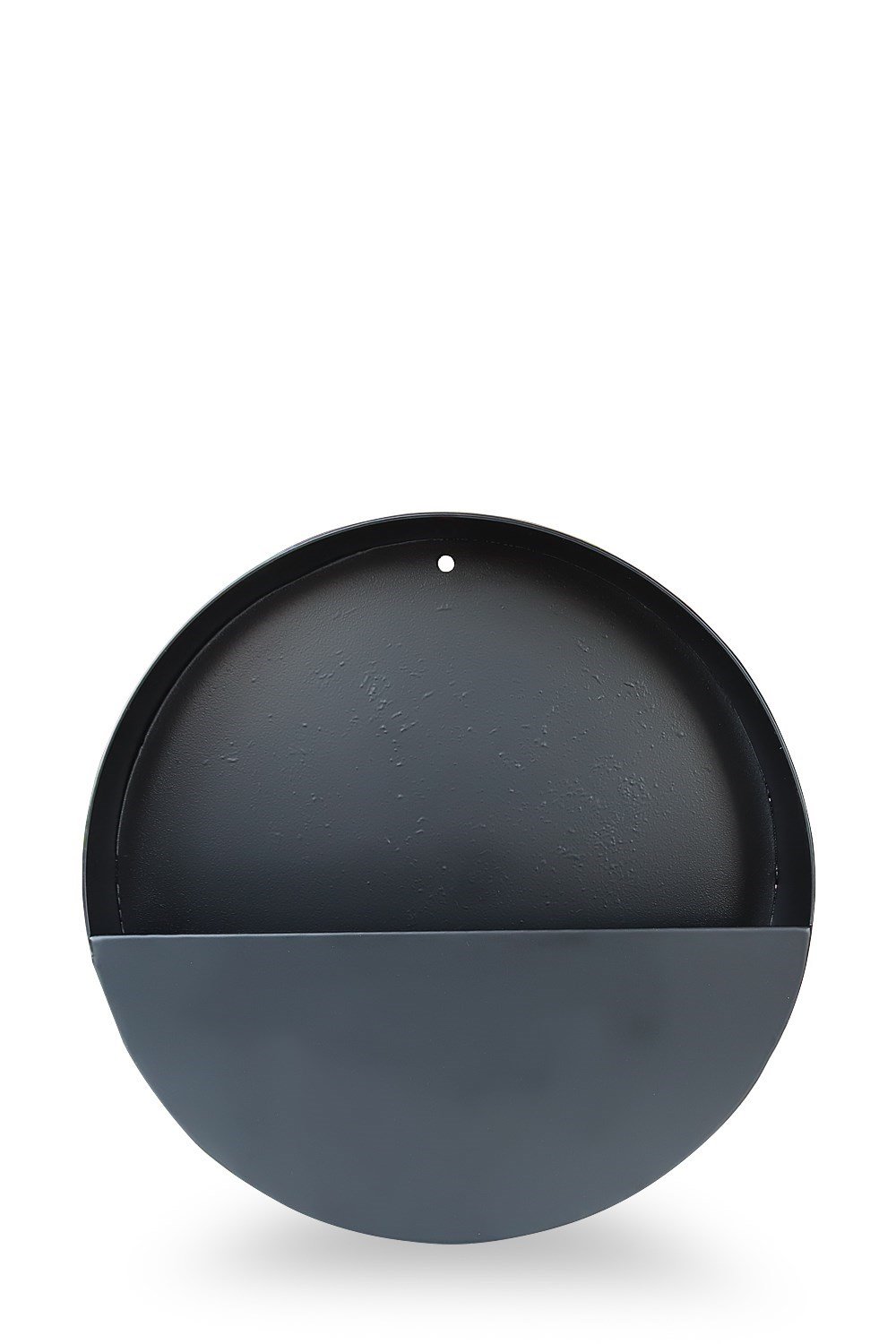 Yuvarlak metal duvar saksılığı