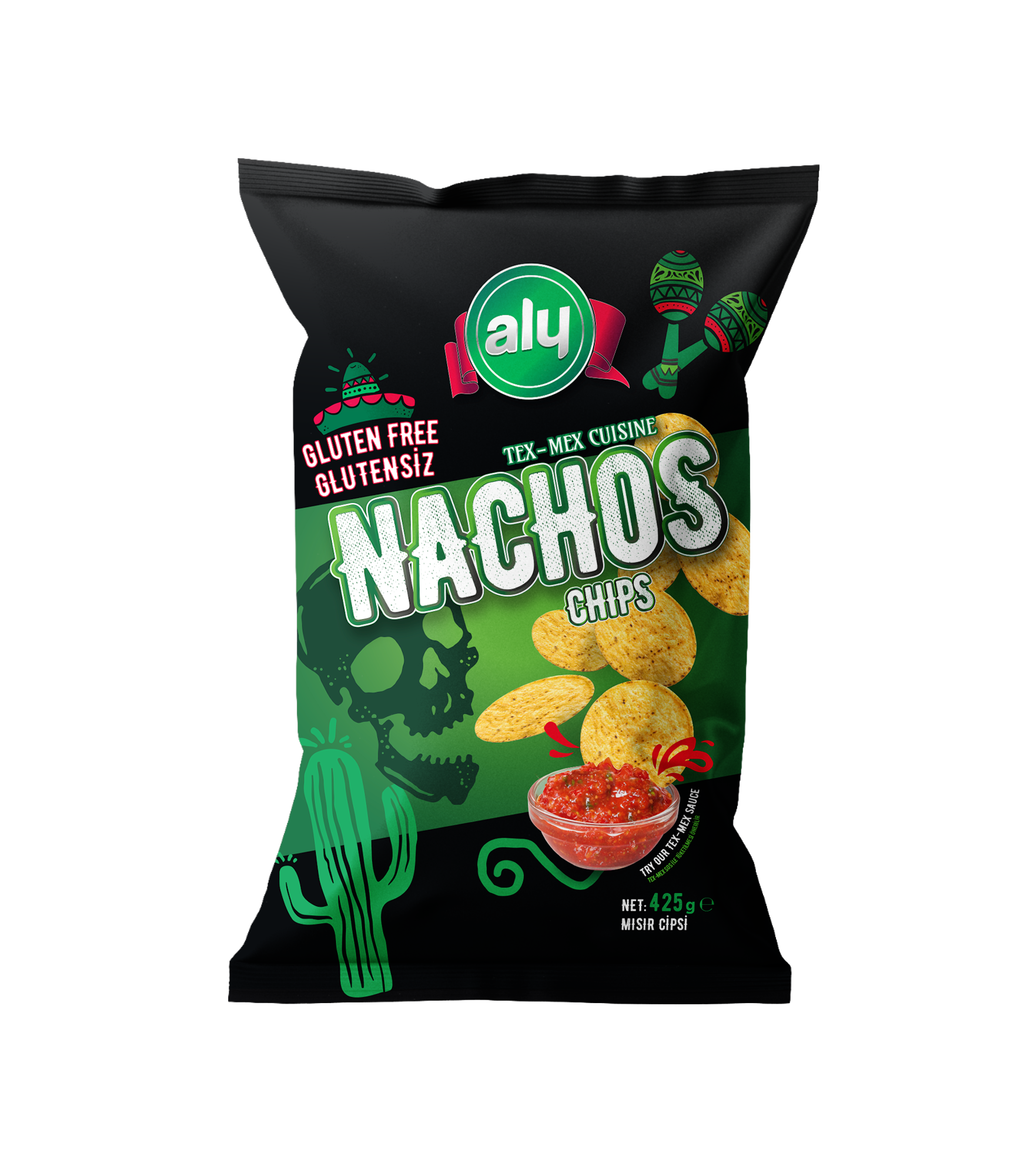 Aly Glutensiz Nachos Cips 425 Gr