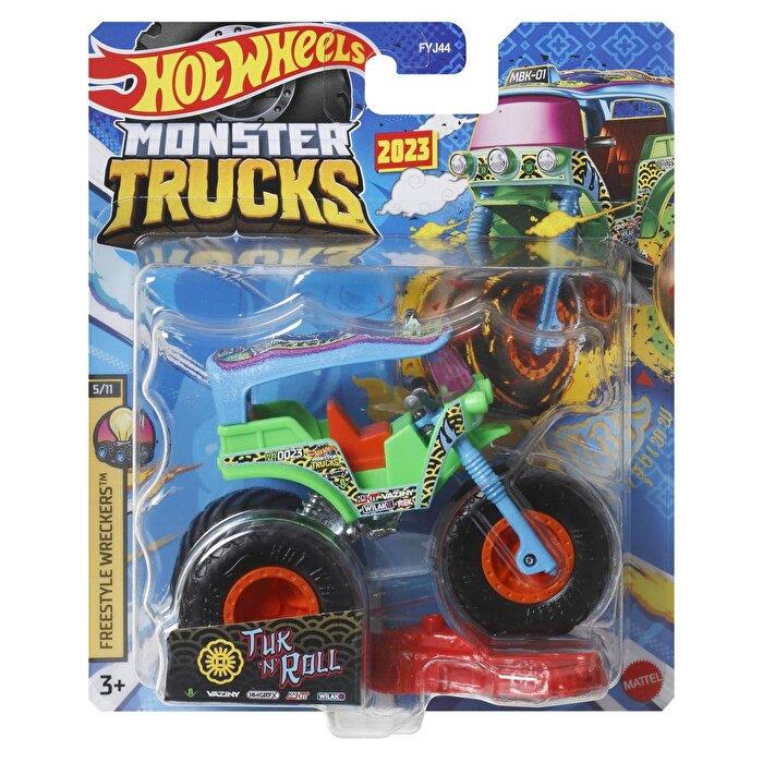 Monster Trucks 1:64 Arabalar Tuk Nroll FYJ44-HTM46 Hot Wheels HTM46