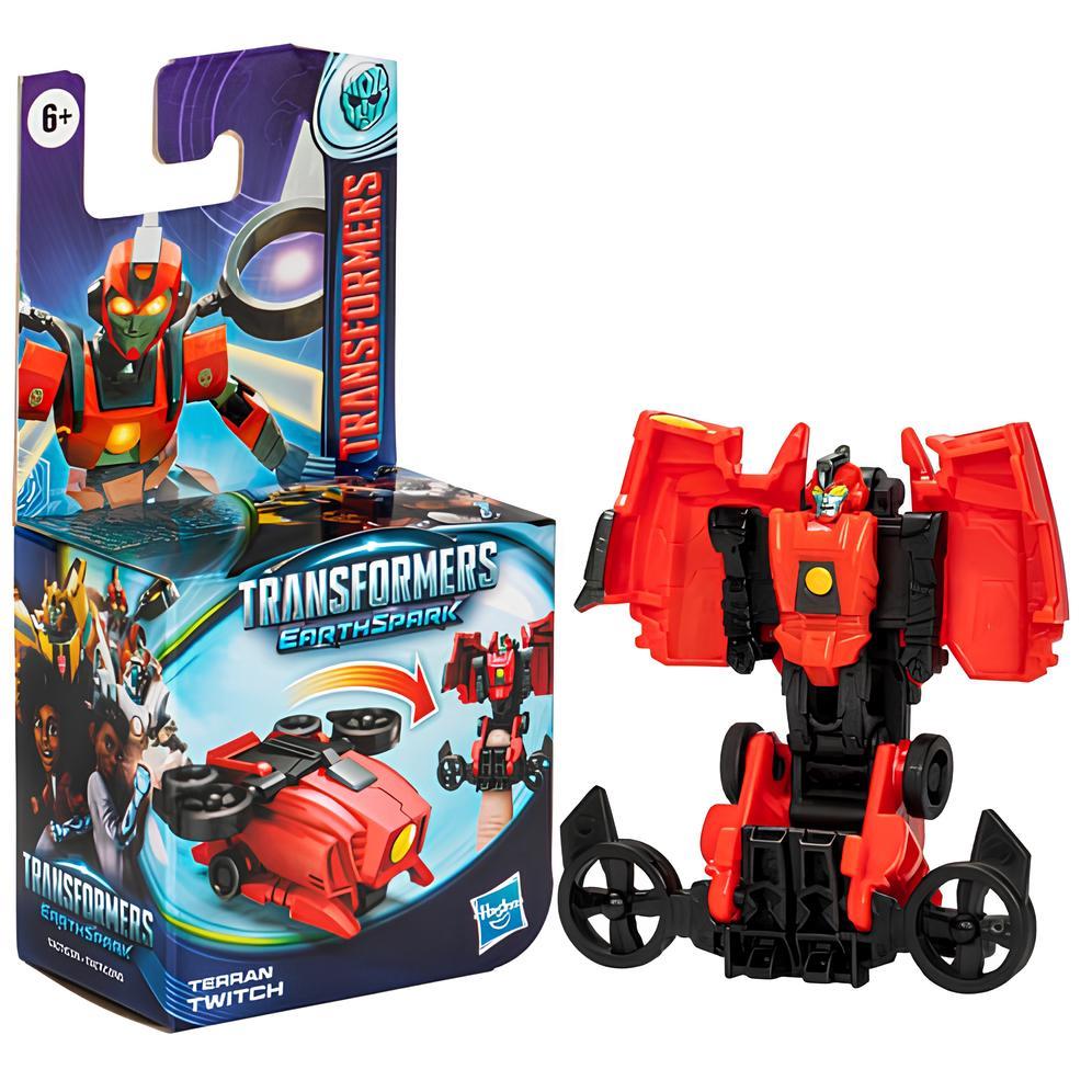 Transformers Toys EarthSpark Tacticon Terran Twitch Aksiyon Figür F6228-F8659 Transformers F8659