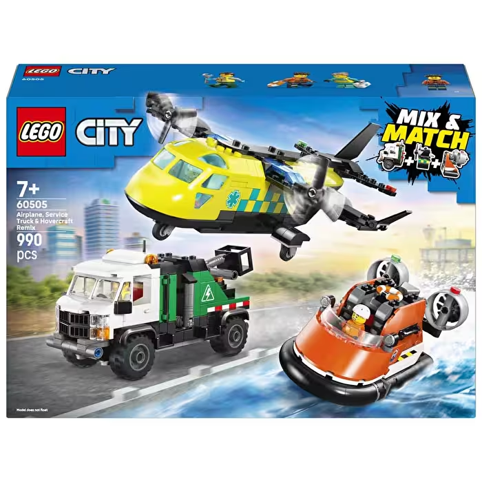 LEGO CITY UCAK SERVIS KAMYONU VE HOVERKRAFT KARISIMI 60505 Diğer LSC60505