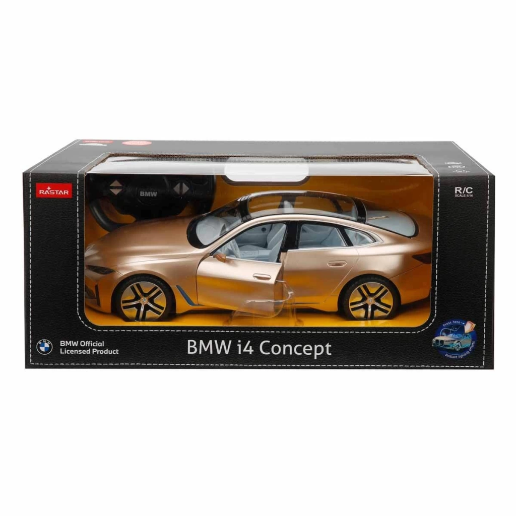 1:14 BMW I4 CONCEPT ISIKLI UZAKTAN KUMANDALI ARABA PLATIN Diğer S00098300