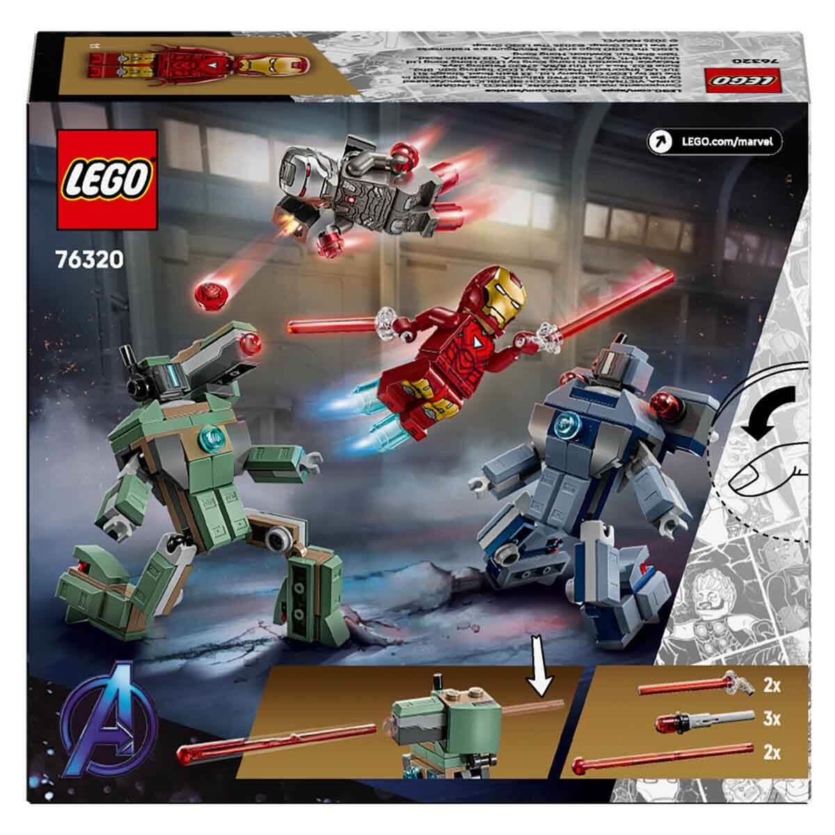 LEGO MARVEL IRON MAN VE WAR MACHINE HAMMER INSANSIZ HAVA ARACLARINA KARSI 76320 Diğer LSS76320