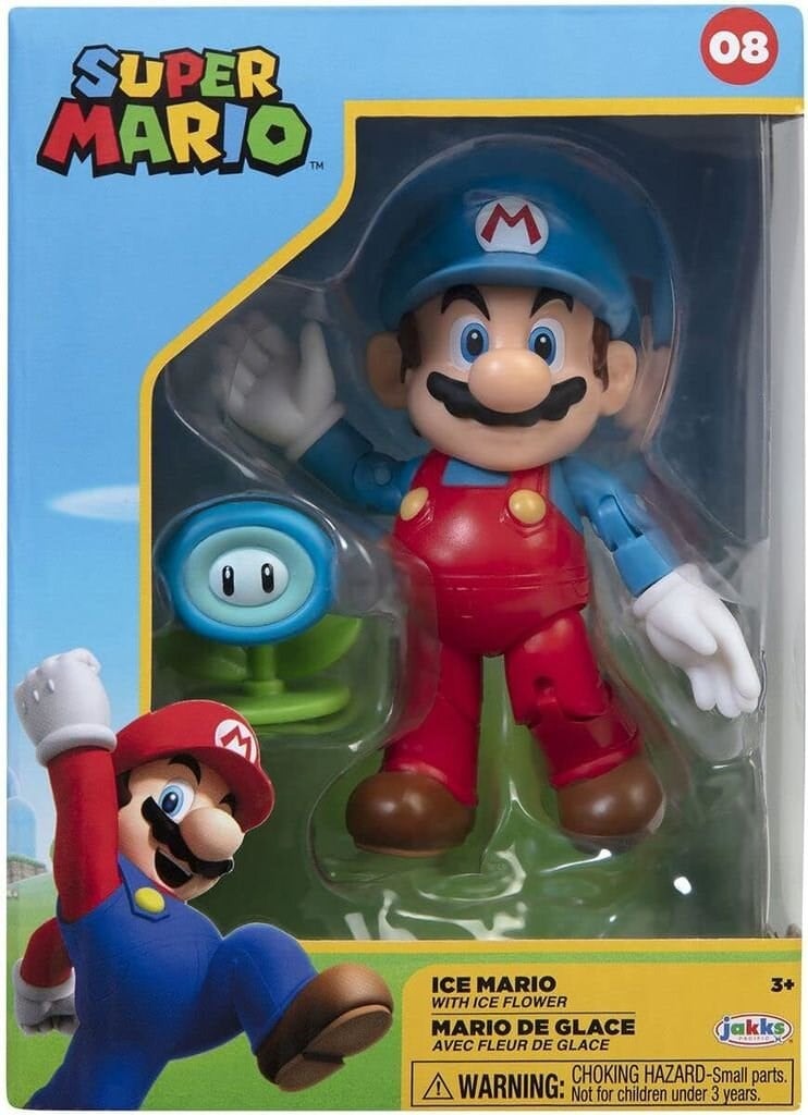 NINTENDO SUPER MARIO FIGURU BUZ MARIO VE CICEK 10 CM 13254 Diğer NESL 13254