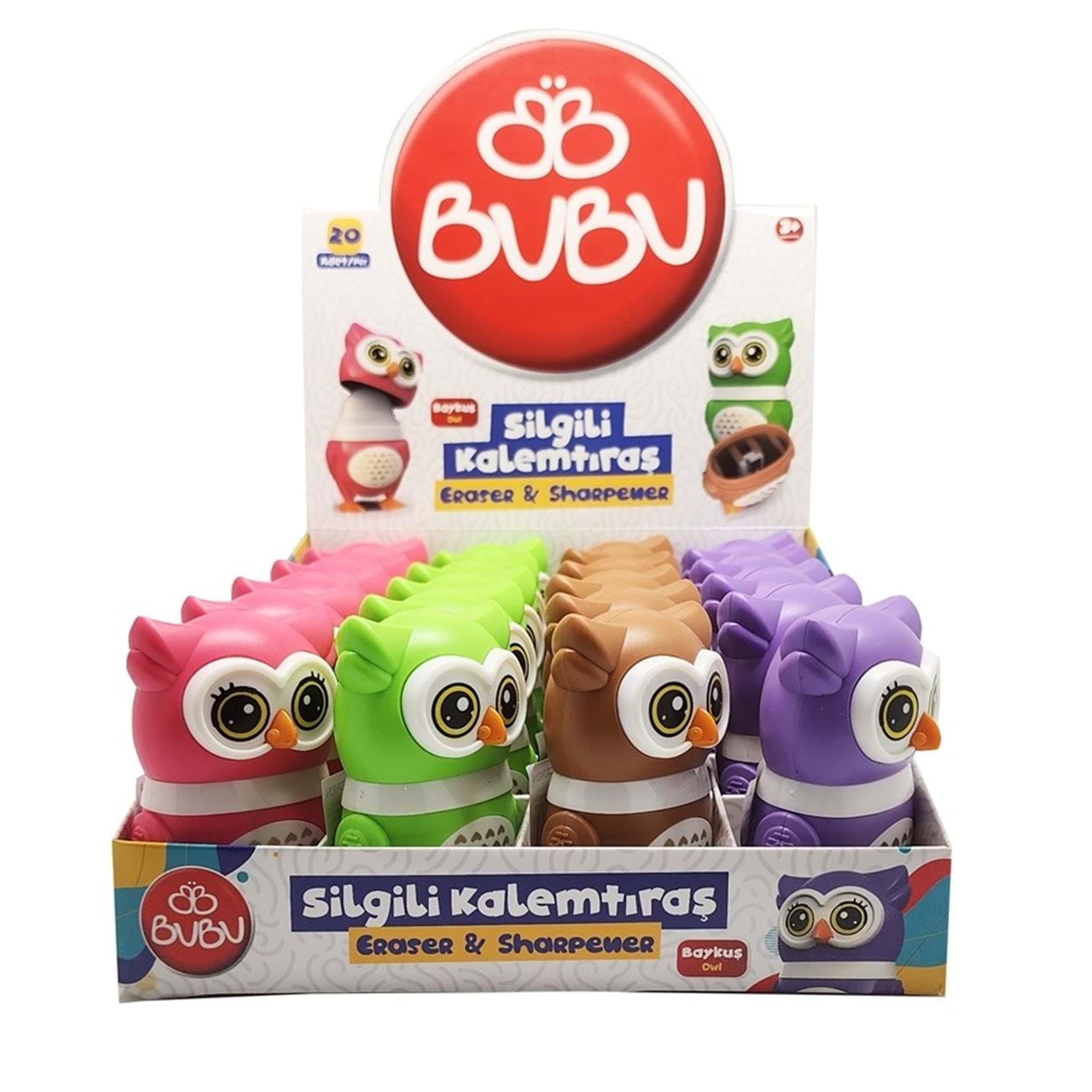 Bu-Bu Silgili Kalemtıraş Baykuş Bubu BUBU-SLG001