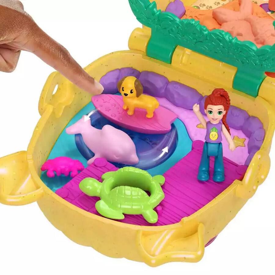POLLY POCKET PINEAPPLE PUPPY BEACH COMPACT JFV00 Polly Pocket JFV00