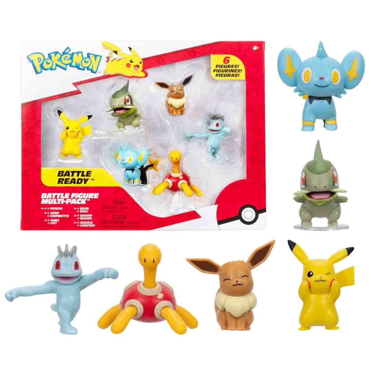 Pokémon Battle Multi Paket 6'lı Figür Seti PKW2469 E-PKW4099 Pokemon PKW4099