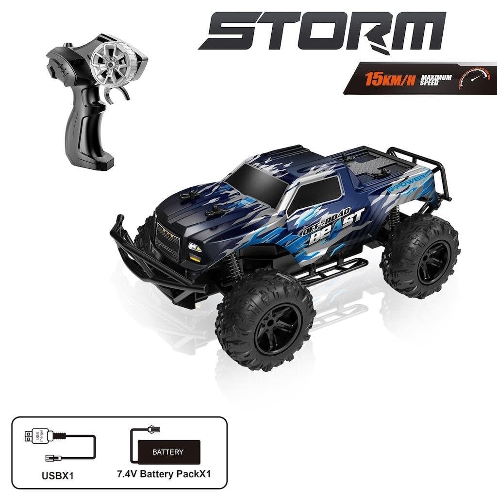 Vardem Uzaktan Kumandalı Full Fonksiyon 2.4Ghz Şarjlı 1:8 Storm Off Road Araba Vardem VAR SYR 666 835