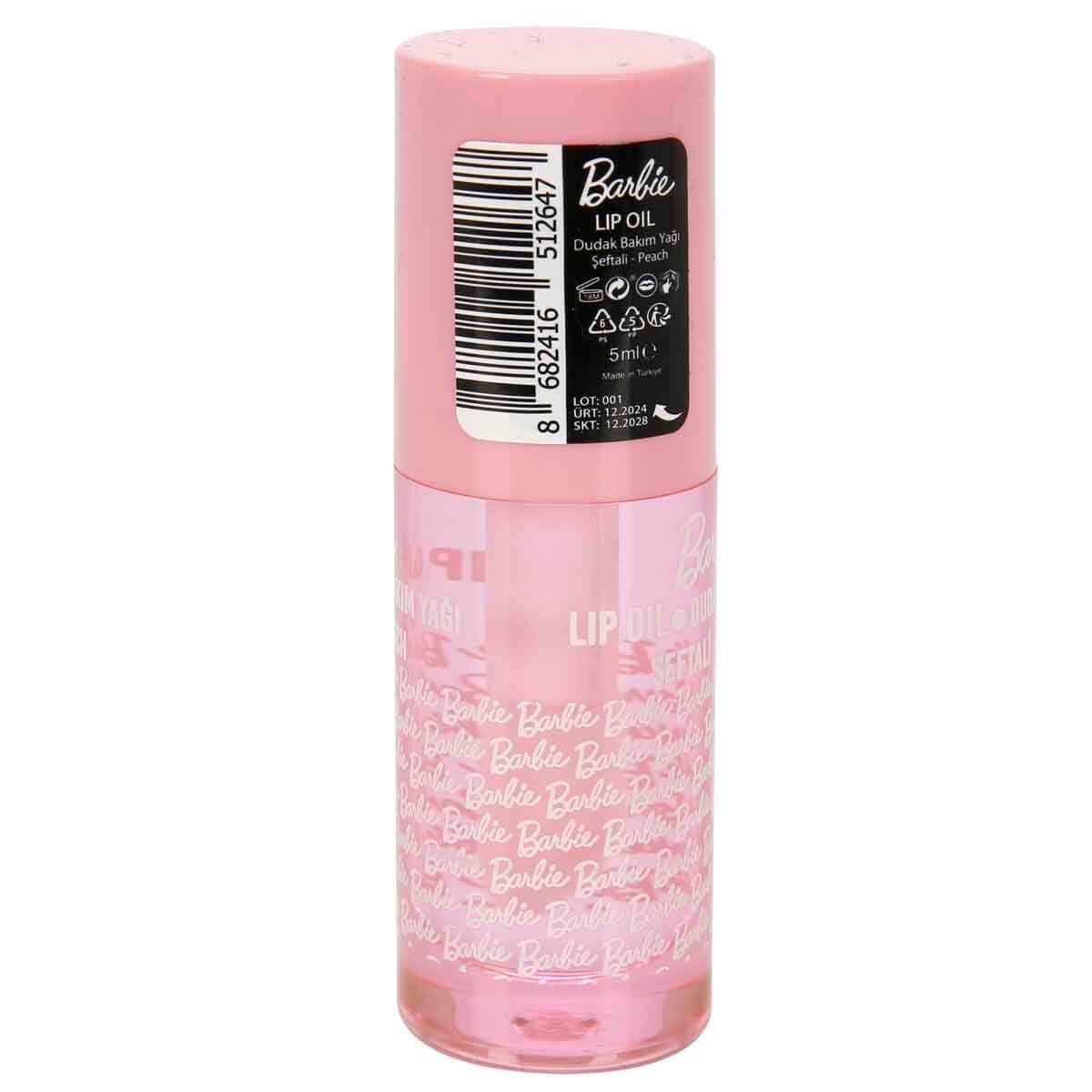 Barbie Dudak Bakım Yağı Şeftalili 5 ML Barbie BARBIE LO