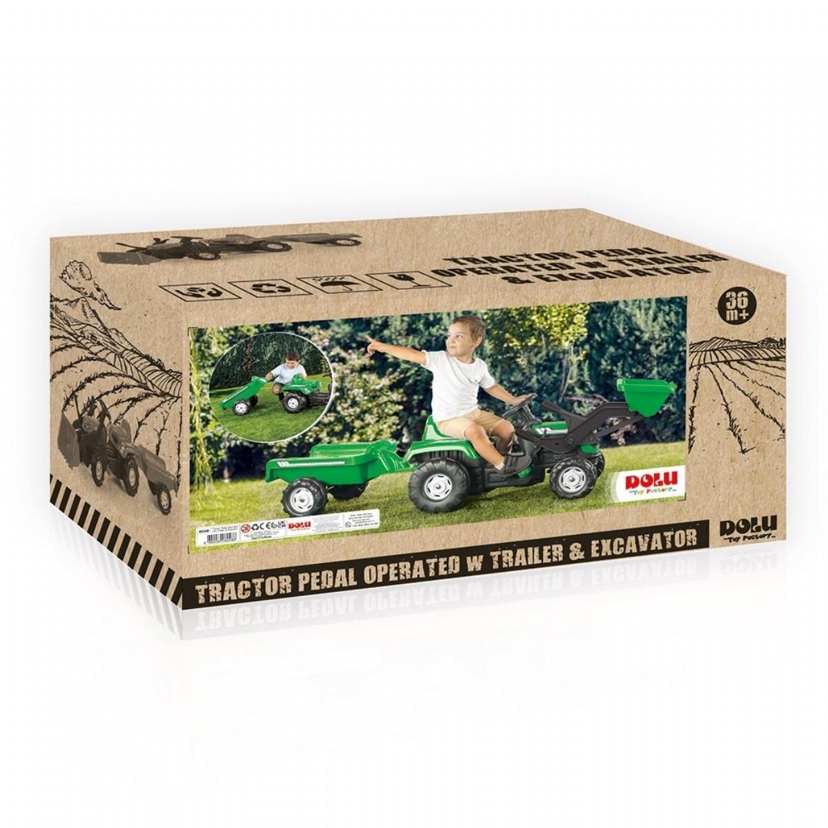 Dolu Ranchero ROMORKLU KEPCEL IYESIL TRAKTOR 8048 Dolu DL8048